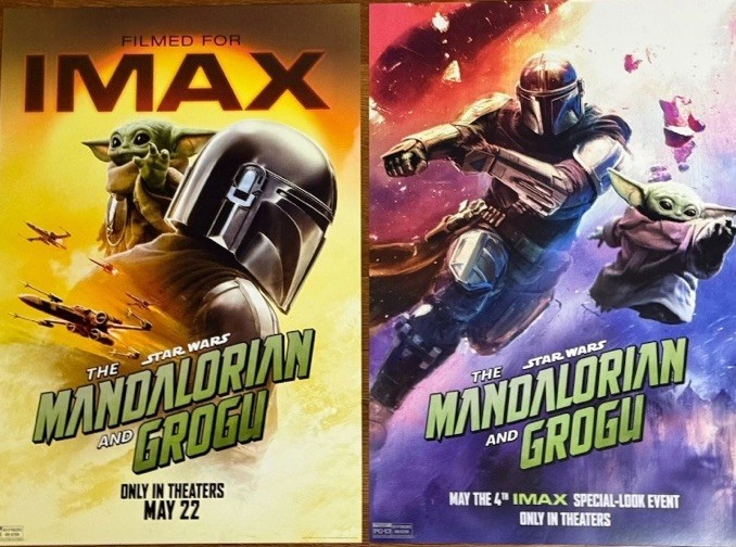Star Wars The Mandalorian & Grogu May The 4th Double-Sided IMAX Poster 13 x 19