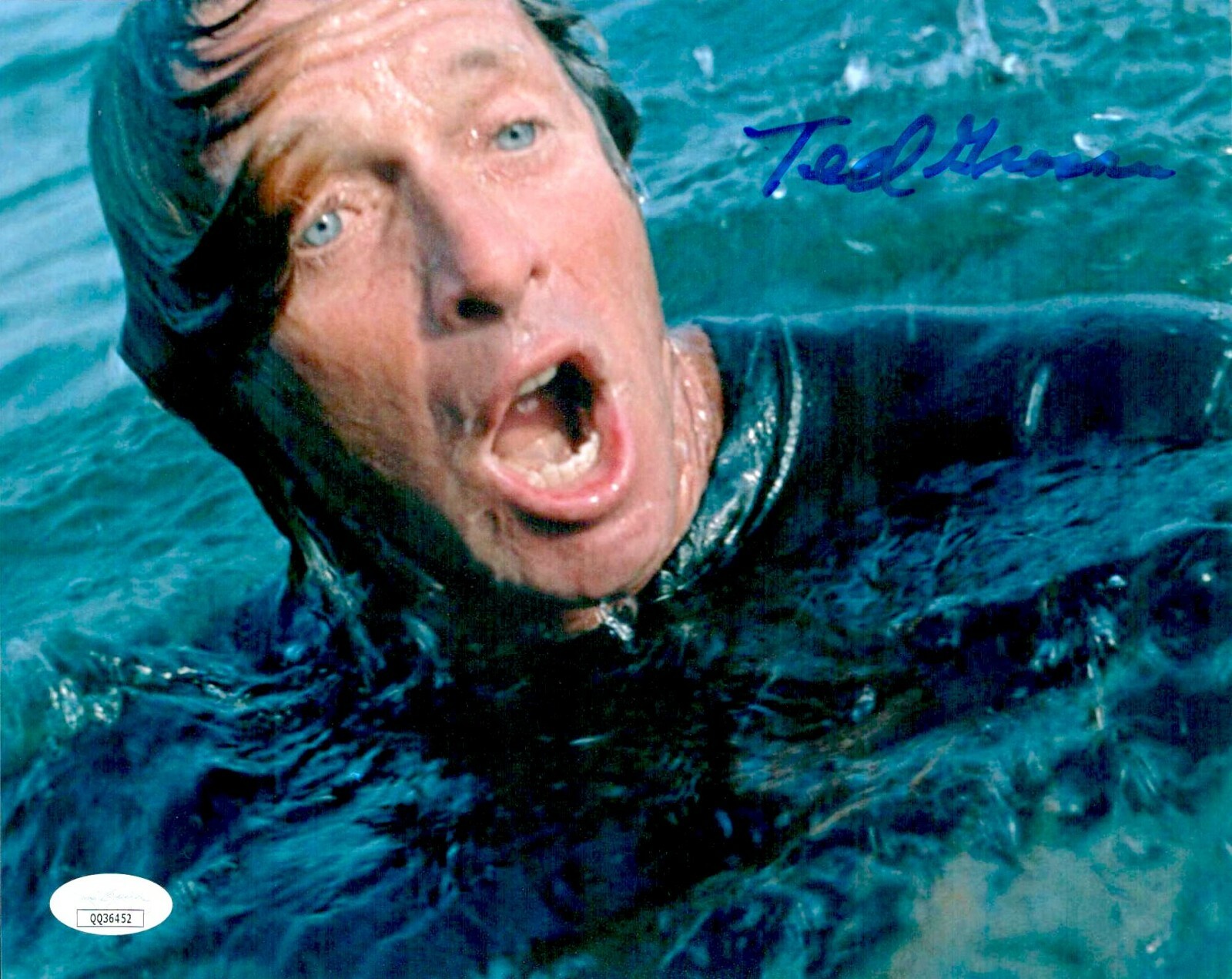 TED GROSSMAN Signed 8×10 Photo JAWS GOONIES In-Person Autograph JSA COA Cert