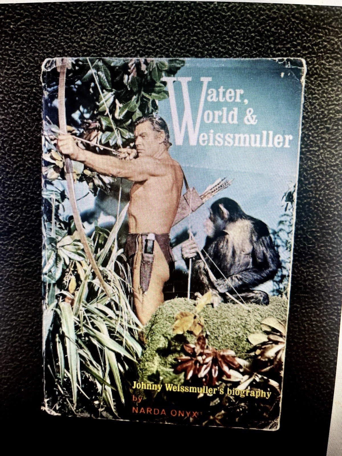 Tarzan Johnny Weissmuller rare 16.5 x 20 in. Poster Water World & Weismuller
