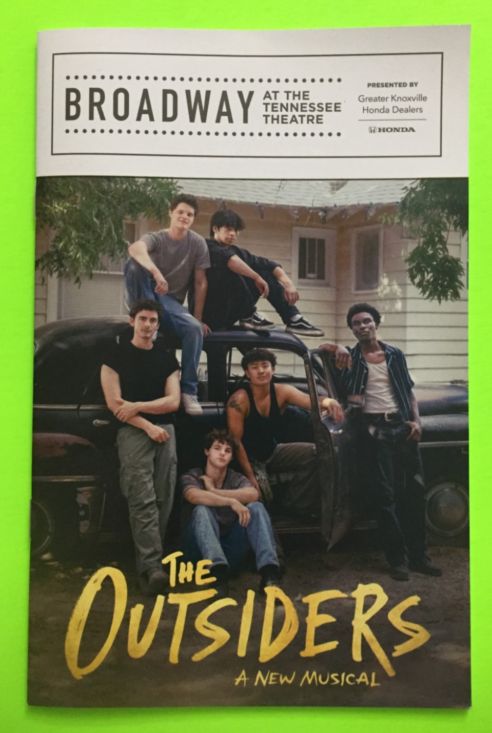The Outsiders Playbill Tennessee Theatre Broadway Series April 2026
