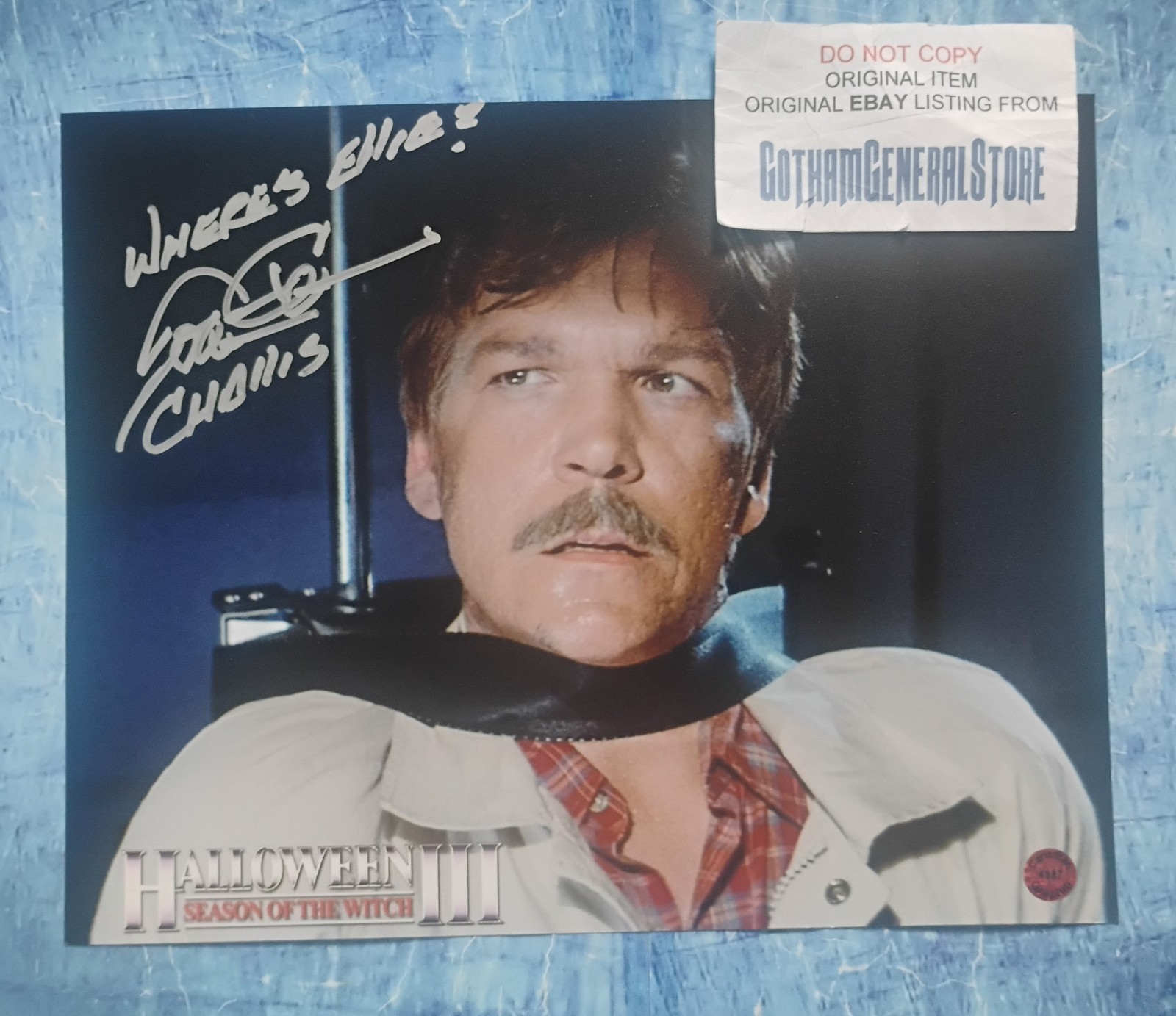 Tom Atkins Hand Signed Autograph 8×10 Photo COA Halloween 3 NO US TARIFFS