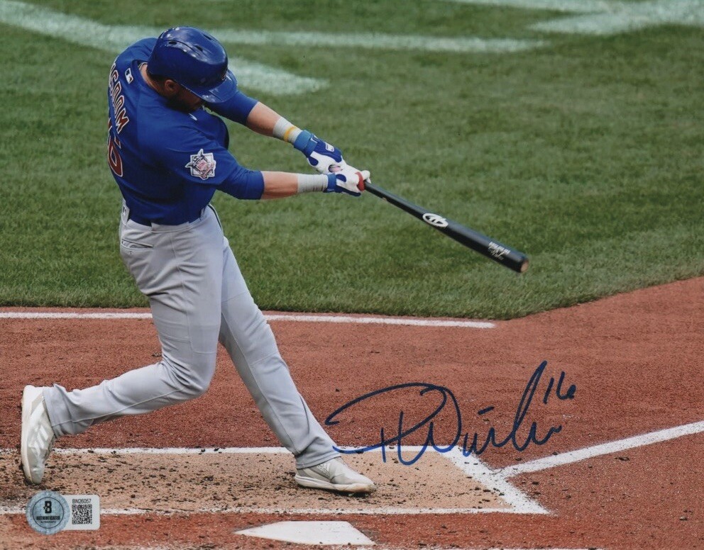 PATRICK WISDOM CHICAGO CUBS SIGNED AUTOGRAPHED 8×10 PHOTO MLB COA BECKETT BAS