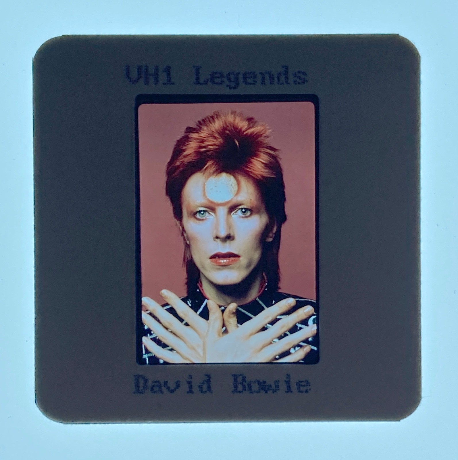 Vintage 1990s David Bowie VH1 Legends 35mm Photo Slide Promo Photograph