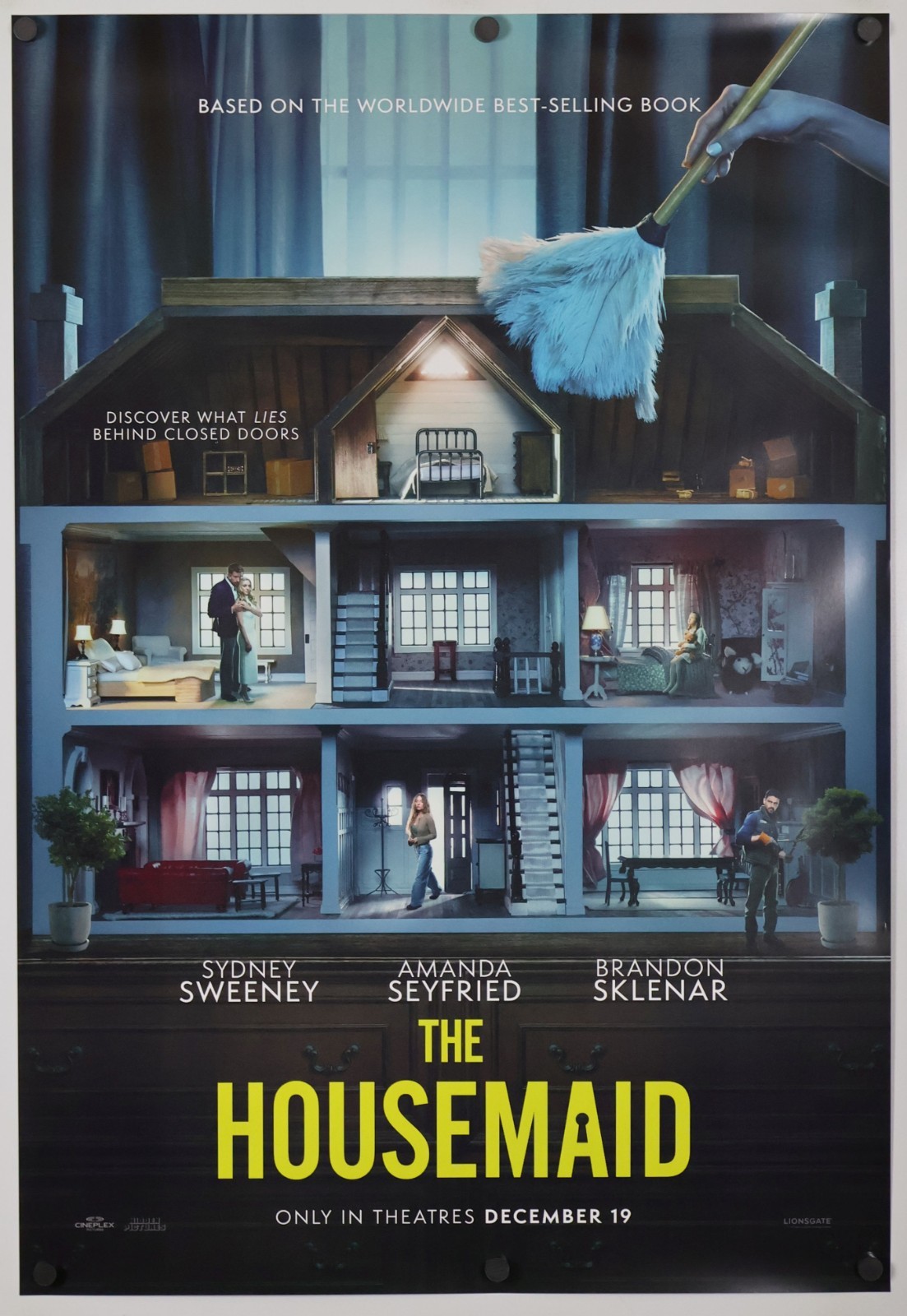 The Housemaid original DS movie poster D/S 27×40 2025 Sydney Sweeney , Seyfried