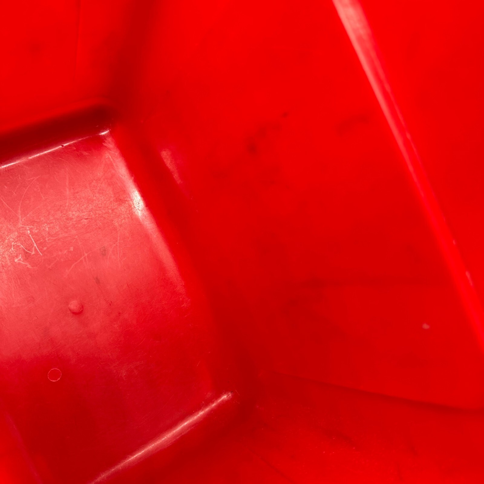 Vintage Trash Can Red She Devil 1989 Orion Home Video Promo Plastic Waste Basket