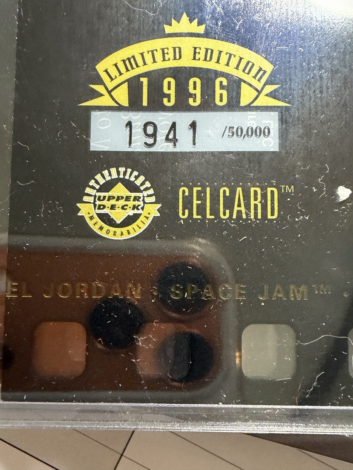 1996 Upper Deck Michael Jordan&Bugs Bunny Space Jam Cellars Card #1941 Of 50000