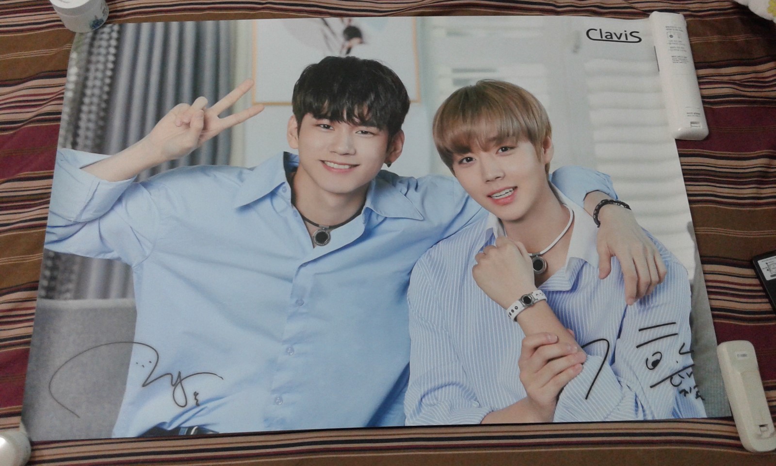 Wanna One x CLAVIS Ong Seongwu & Park Jihoon Official Promotional Poster (RARE)