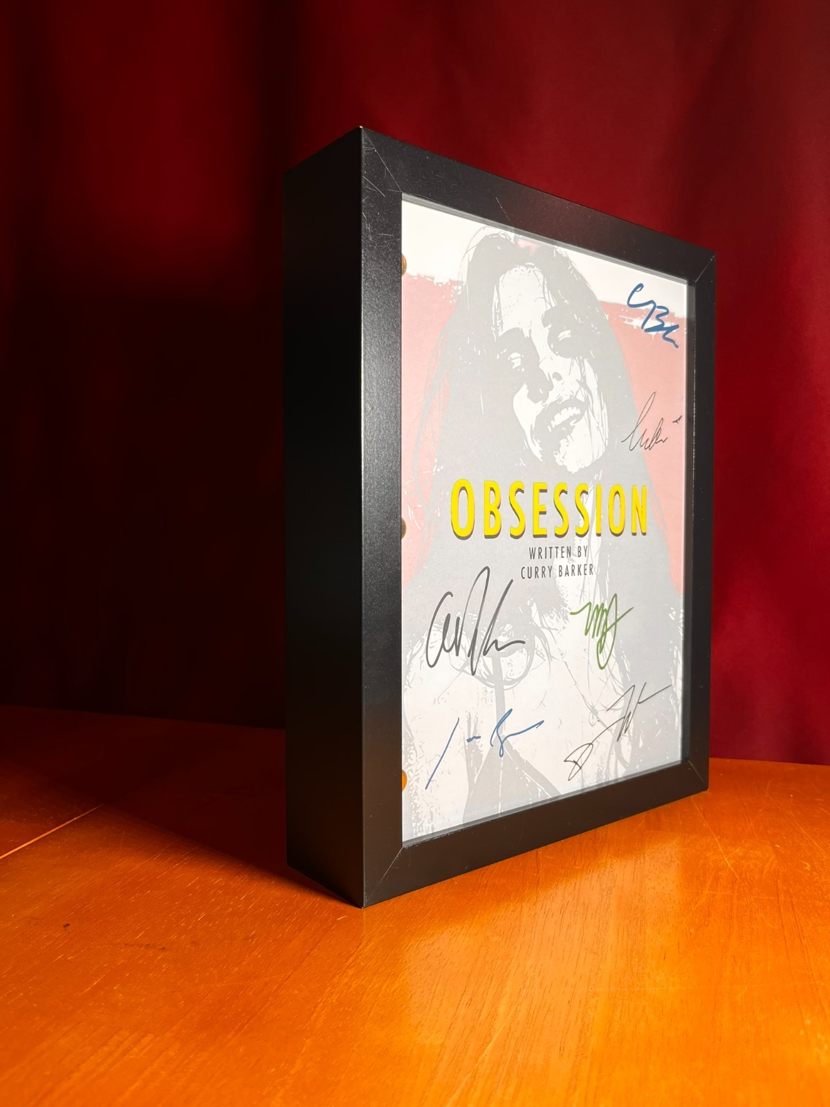 Obsession Script Signed- Autograph Reprints- Inde Navarrette- Horror
