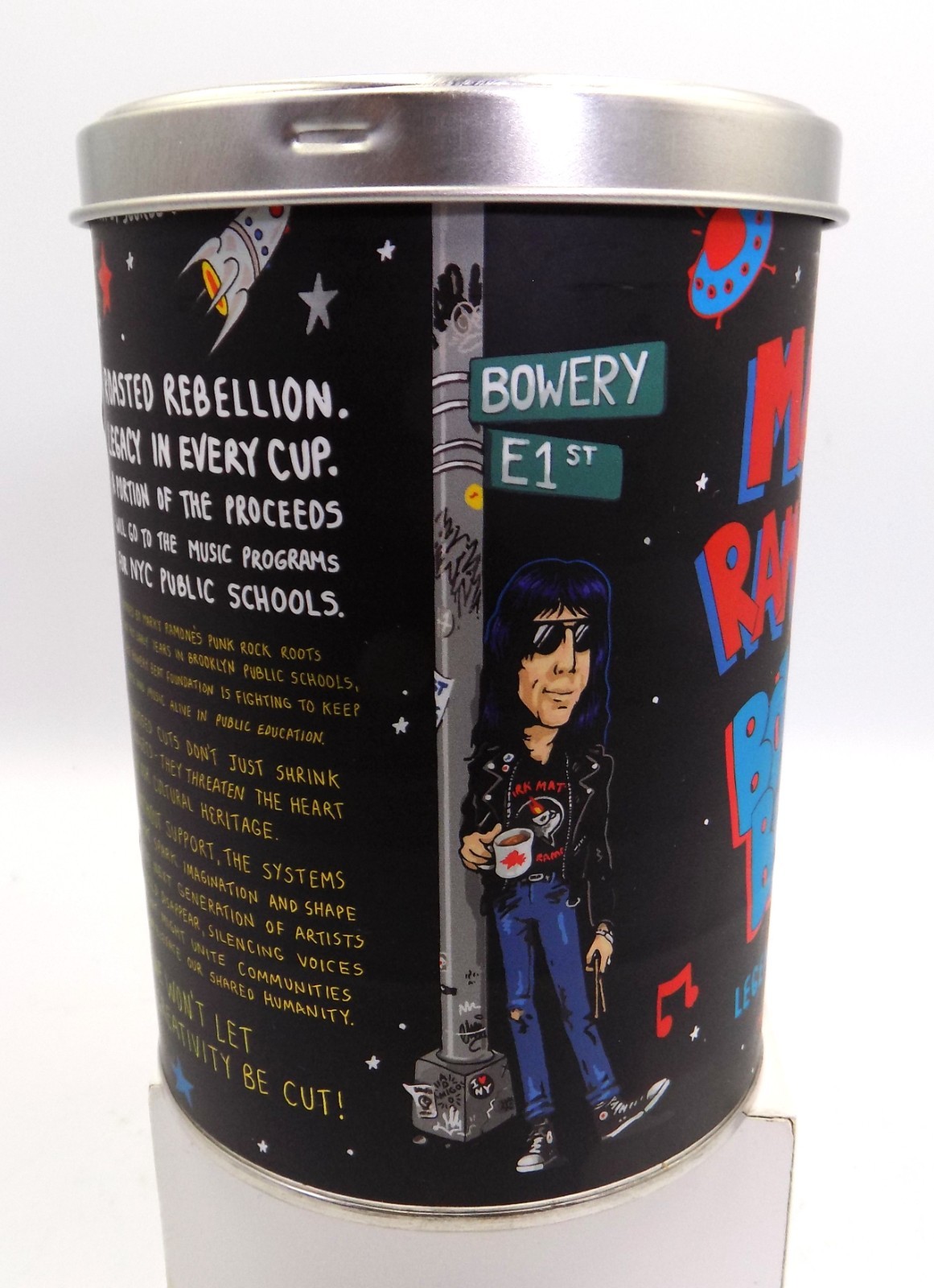 Marky Ramone’s Limited Edition Can “Bowery Beat” Coffee Sealed Ramones DMC