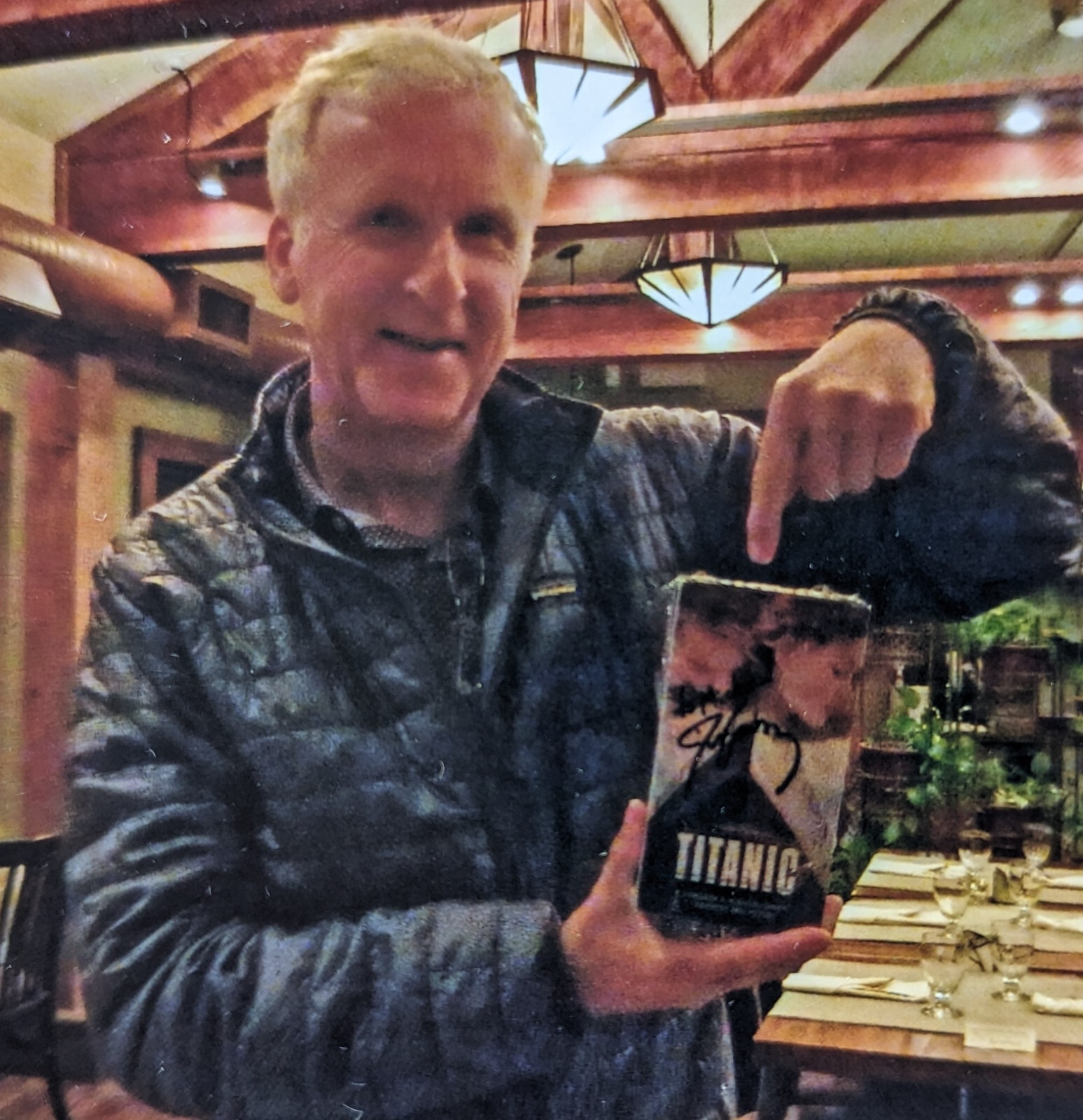 TITANIC VHS BOX SET AUTOGRAPHED SIGNED BY JAMES CAMERON
