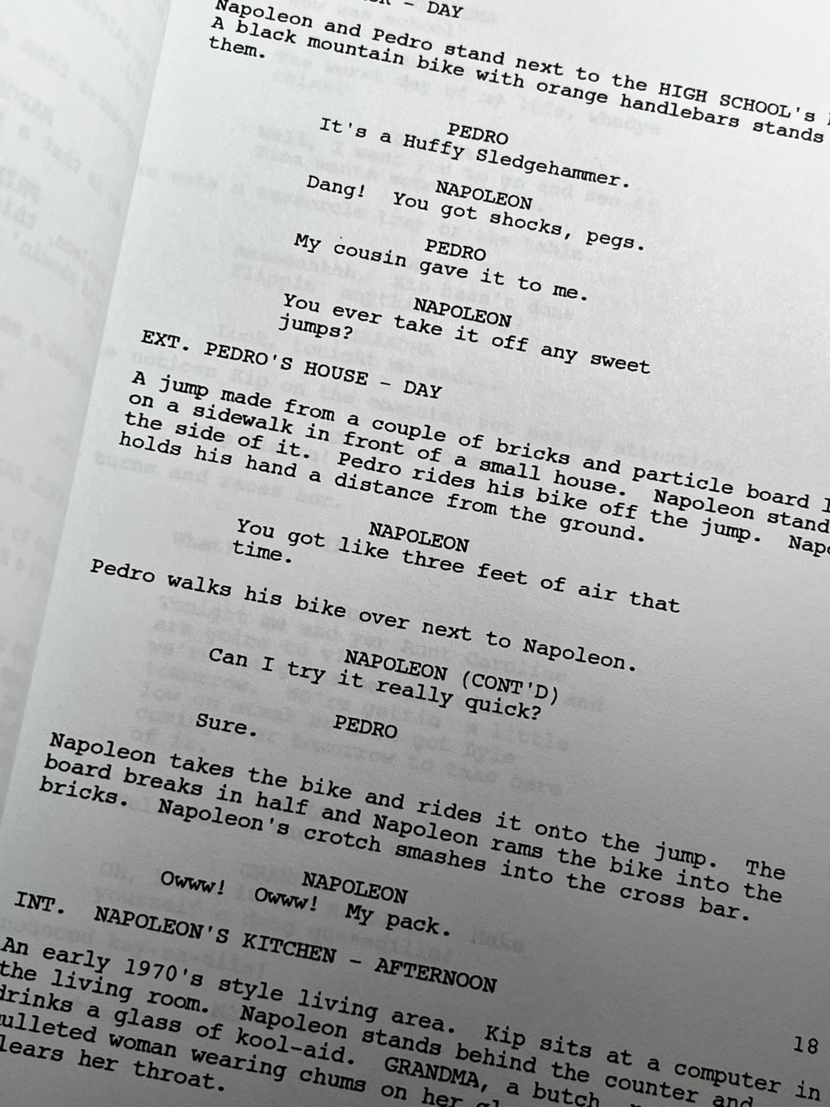 Napoleon Dynamite Script Signed- Autograph Reprints- Jon Heder- Vote For Pedro