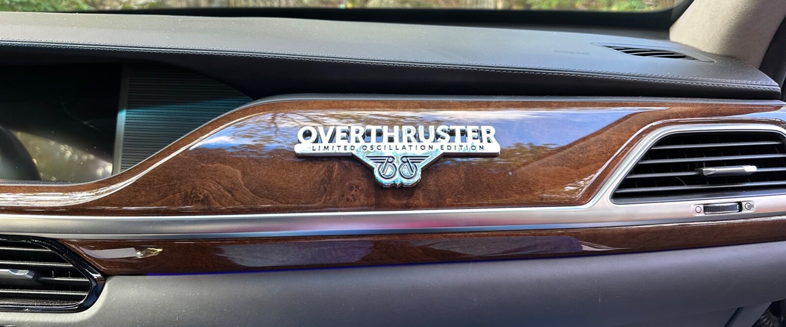 Buckaroo Banzai Oscillation Overthruster Car Auto Emblem ** Perfect Gift **