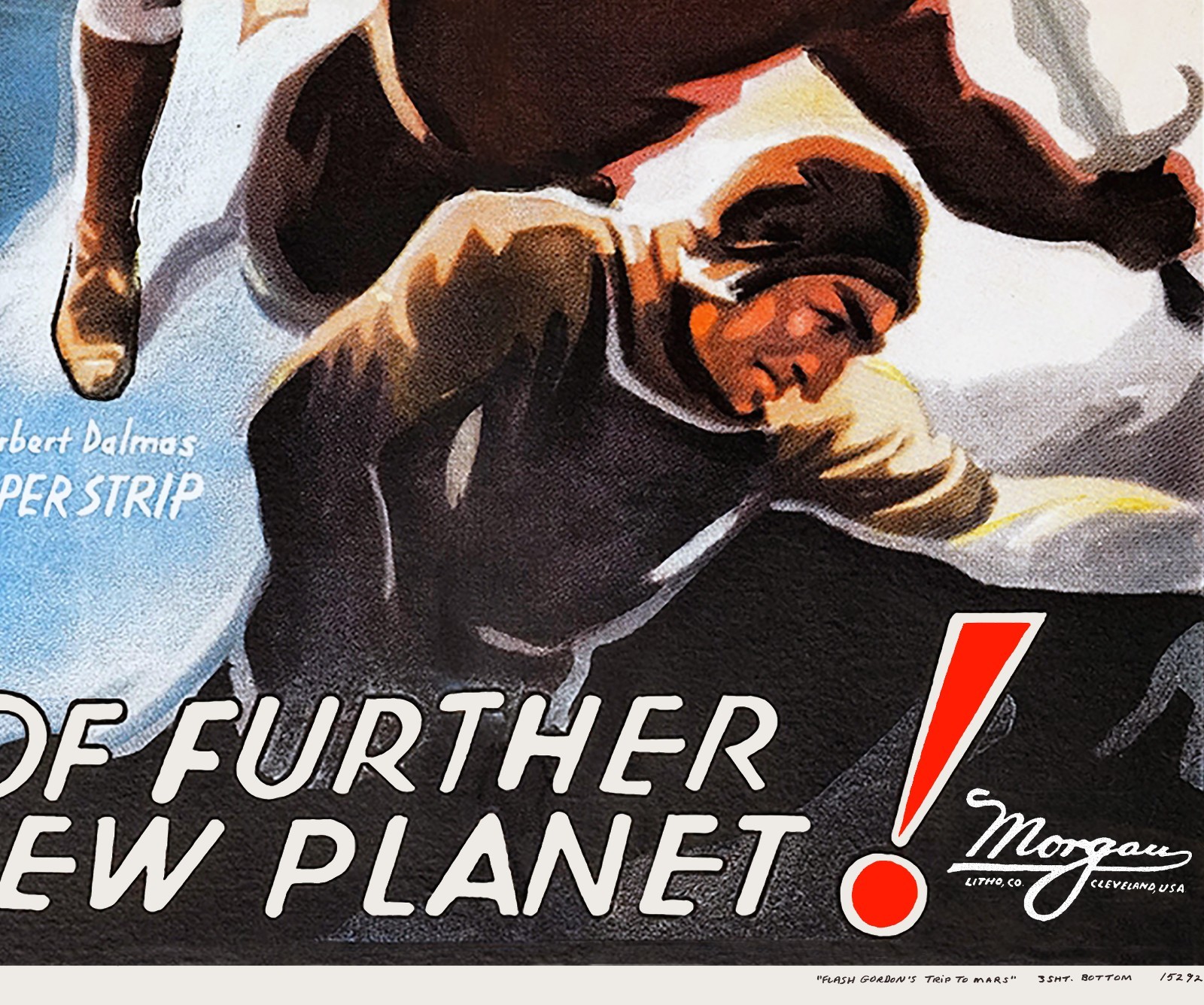 FLASH GORDON’S TRIP TO MARS (1938) – 41″x79″ huge restored RARE movie poster!!