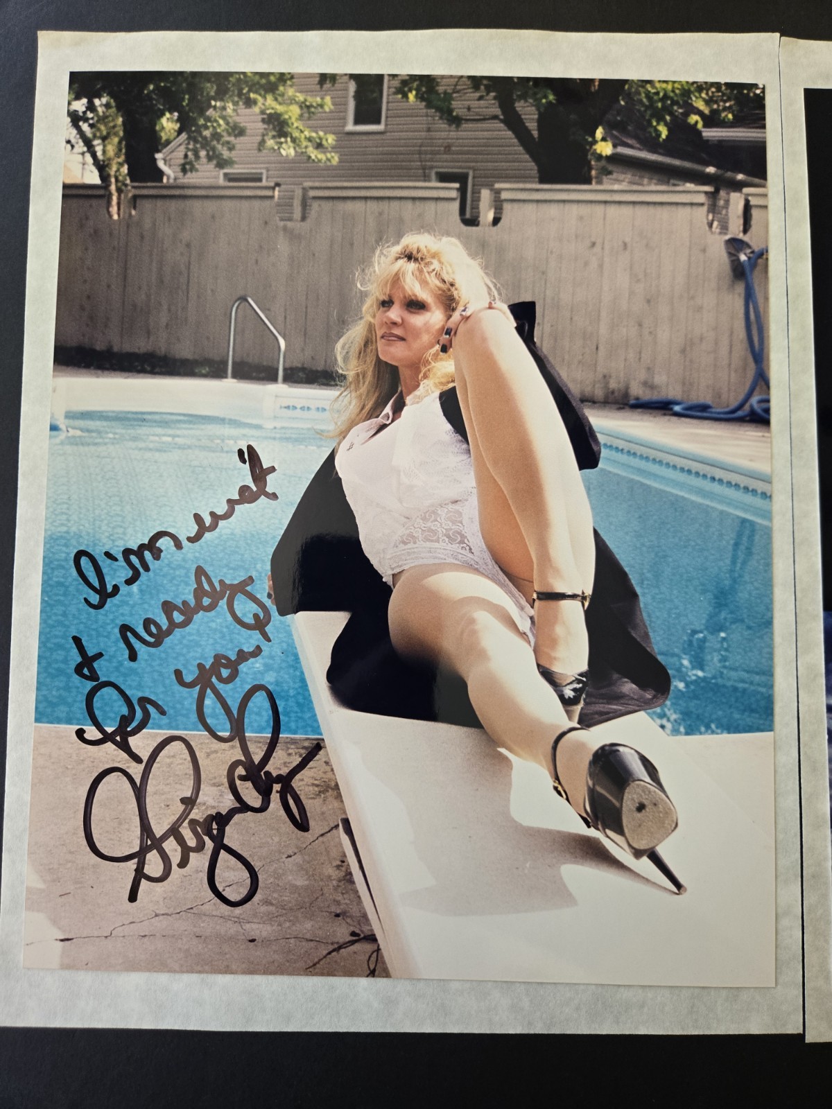 Signed Ginger Lynn Allen Photo Set Actress Celebrity Model Porn Star Autographs