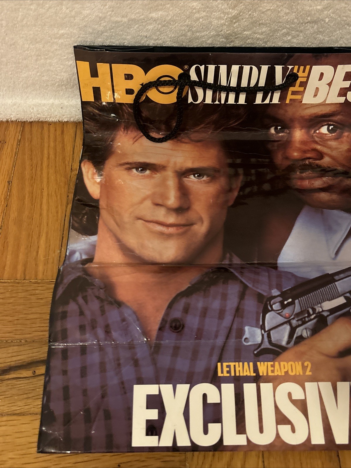 Vintage 1990 HBO Batman/Lethal Weapon 2 Promotional Bag Pak2000 FREE SHIP