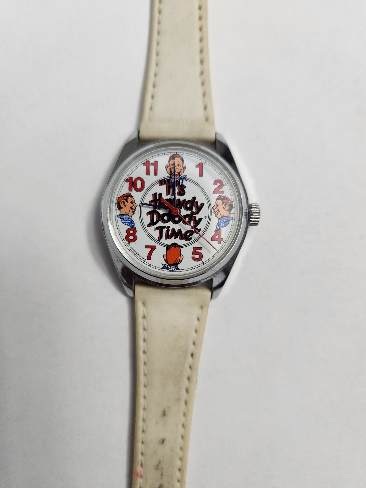 1987 Howdy Doody Time 40th Anniversary Edition Wristwatch White Strap