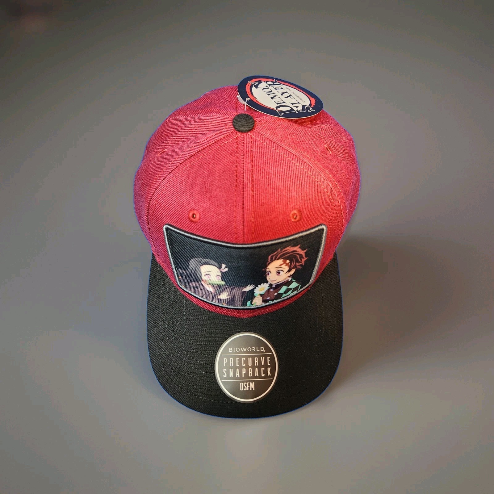 Demon Slayer Tanjiro & Nezuko Snap-back Baseball Style Hat Cap Bioworld New Tag