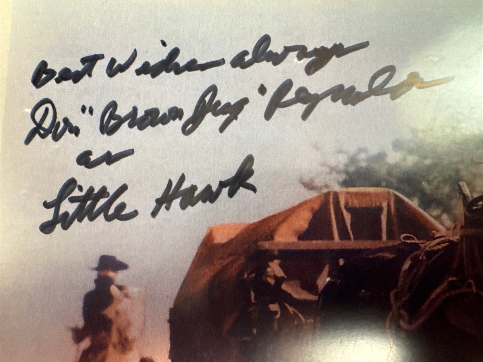 DON “Little Brown Jug” REYNOLDS “Little Hawk” AUTOGRAPHED Photo SNAKE RIVER