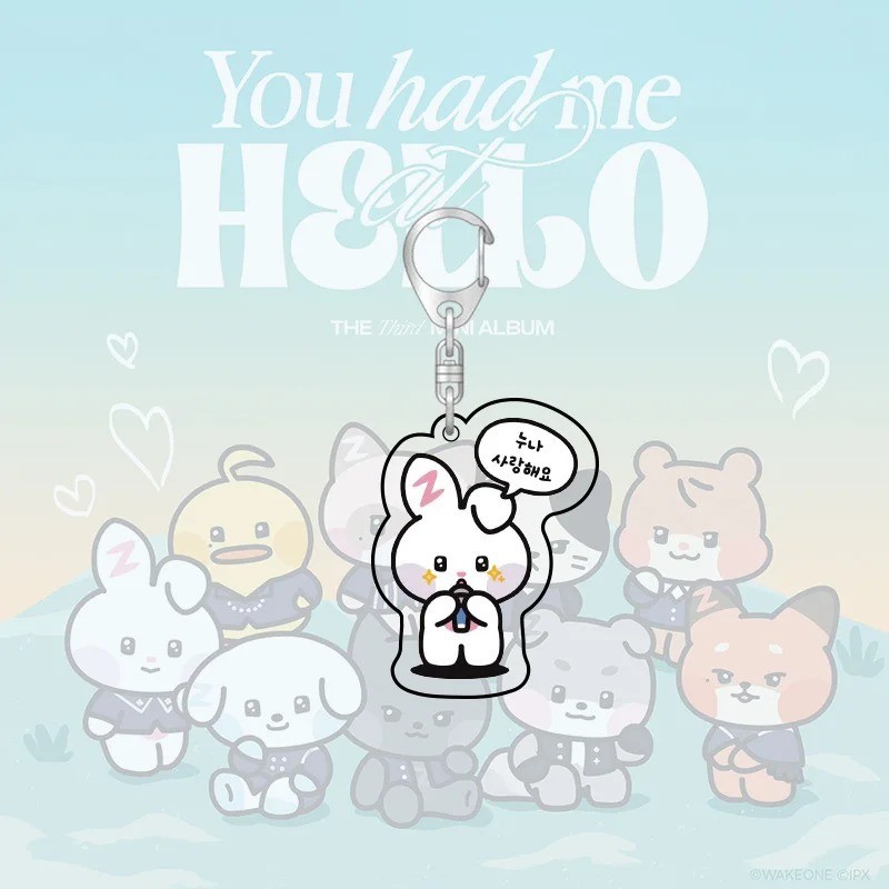 Kpop Style Plush Doll Keychain 12cm Cute Cartoon Pendant for Bags Plush Doll Bag