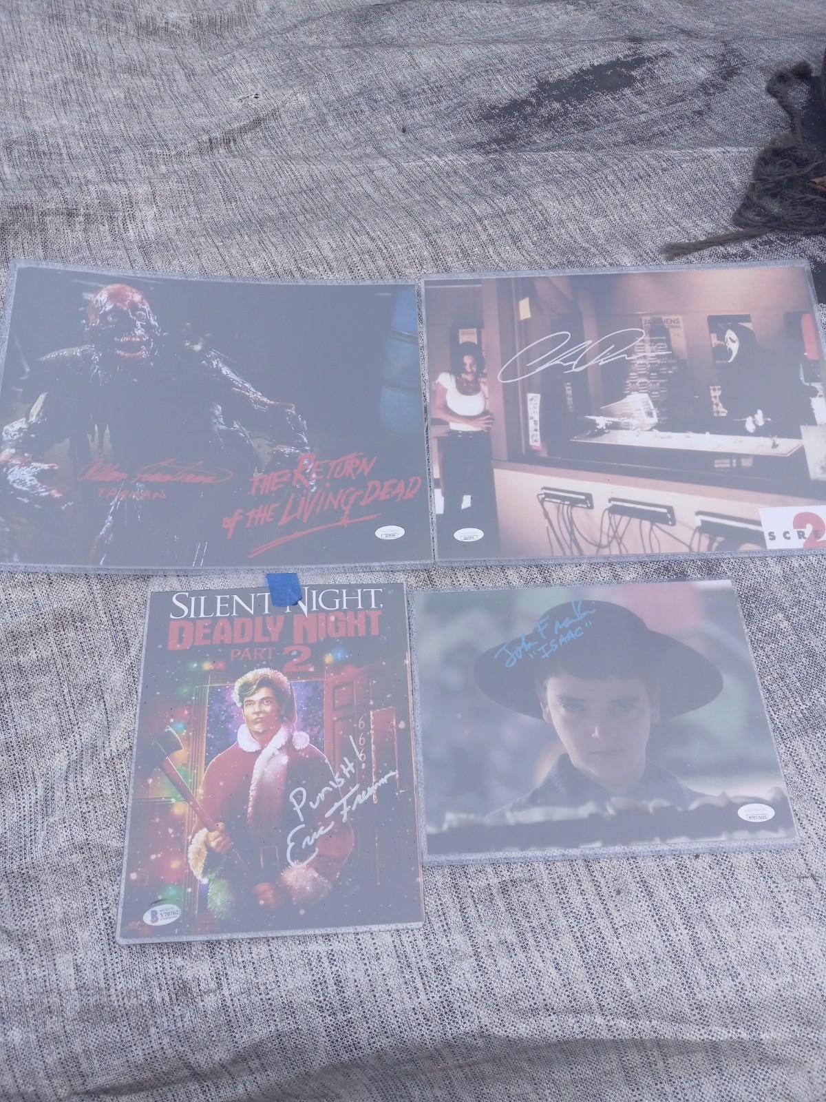 Authentic Horror Autograph Lot Of 4 (2) 11×14 (2) 8×10 The Return Of The Living