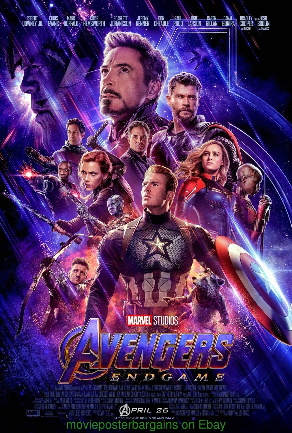 AVENGERS ENDGAME MOVIE POSTER DS 27×40+ SPIDER-MAN 2 SS 27×40 Both Original MINT