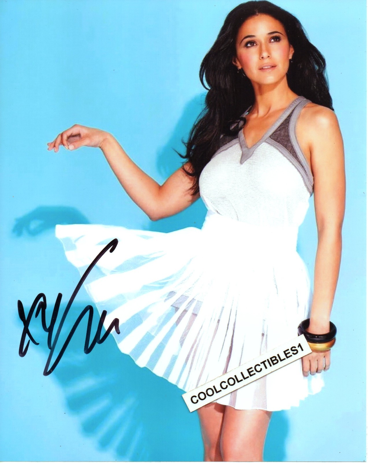 EMMANUELLE CHRIQUI “SUPERMAN And LOIS” IN PERSON SIGNED 8X10 COLOR PHOTO 1 COA