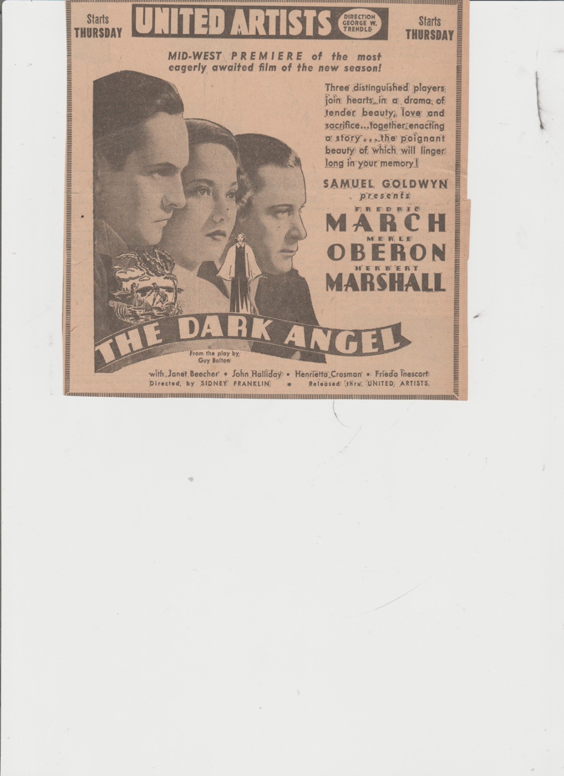 10 Movie Newspaper Advertisements 1920s to 1930s