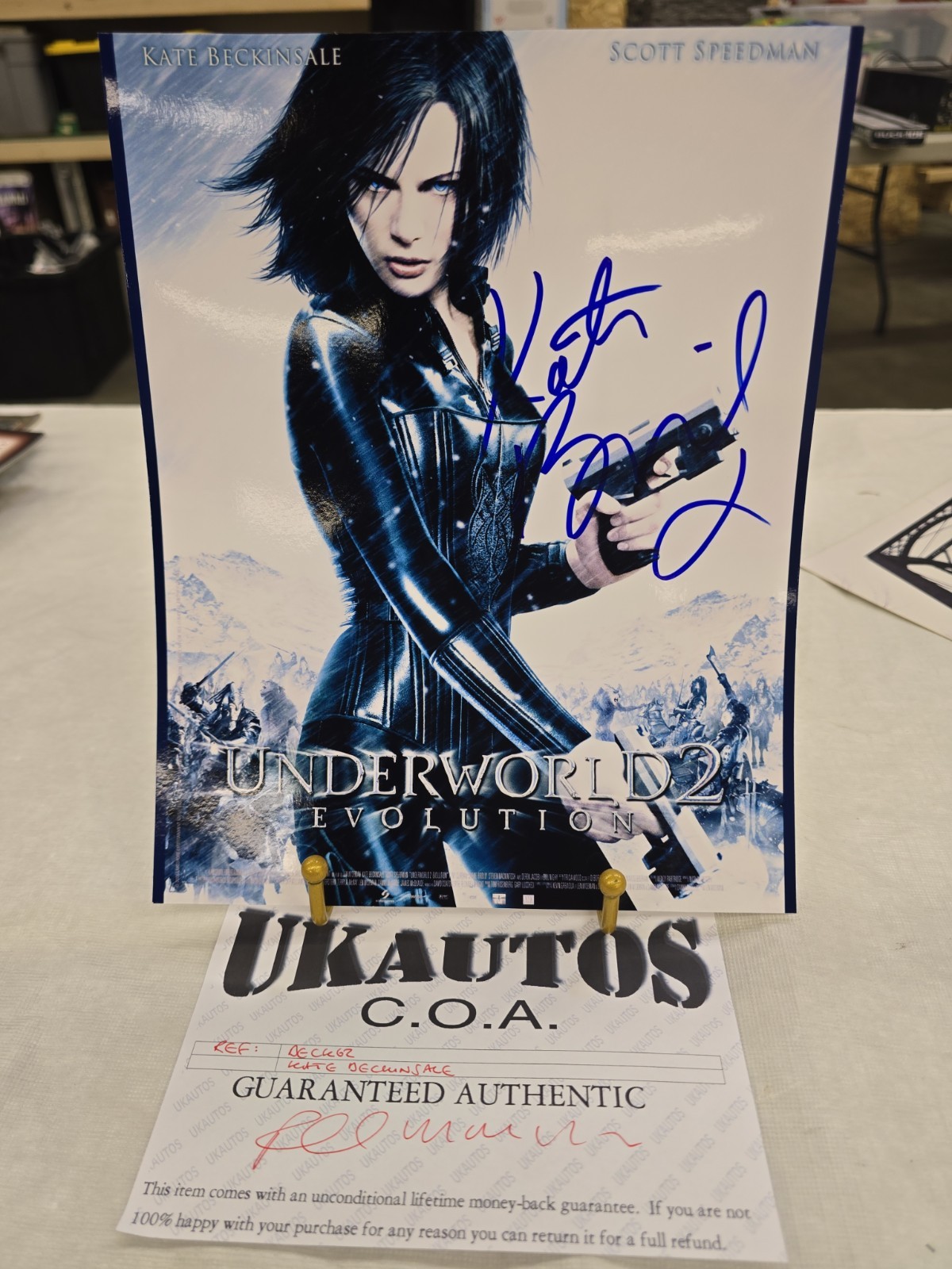 Sexy signed Kate Beckinsale Underworld autograph COA