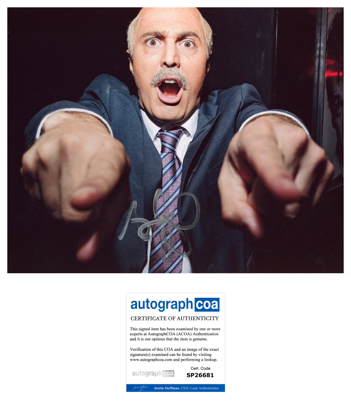 ADAM RAY SIGNED AUTOGRAPH COMEDIAN DR. PHIL 8×10 PHOTO w/EXACT PROOF & ACOA COA
