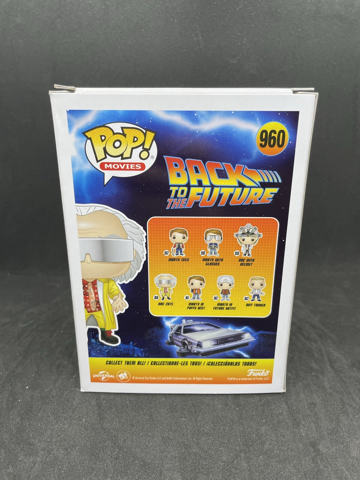 Christopher Lloyd Signed Back To The Future Doc 2015 Funko POP #960 BTTF JSA