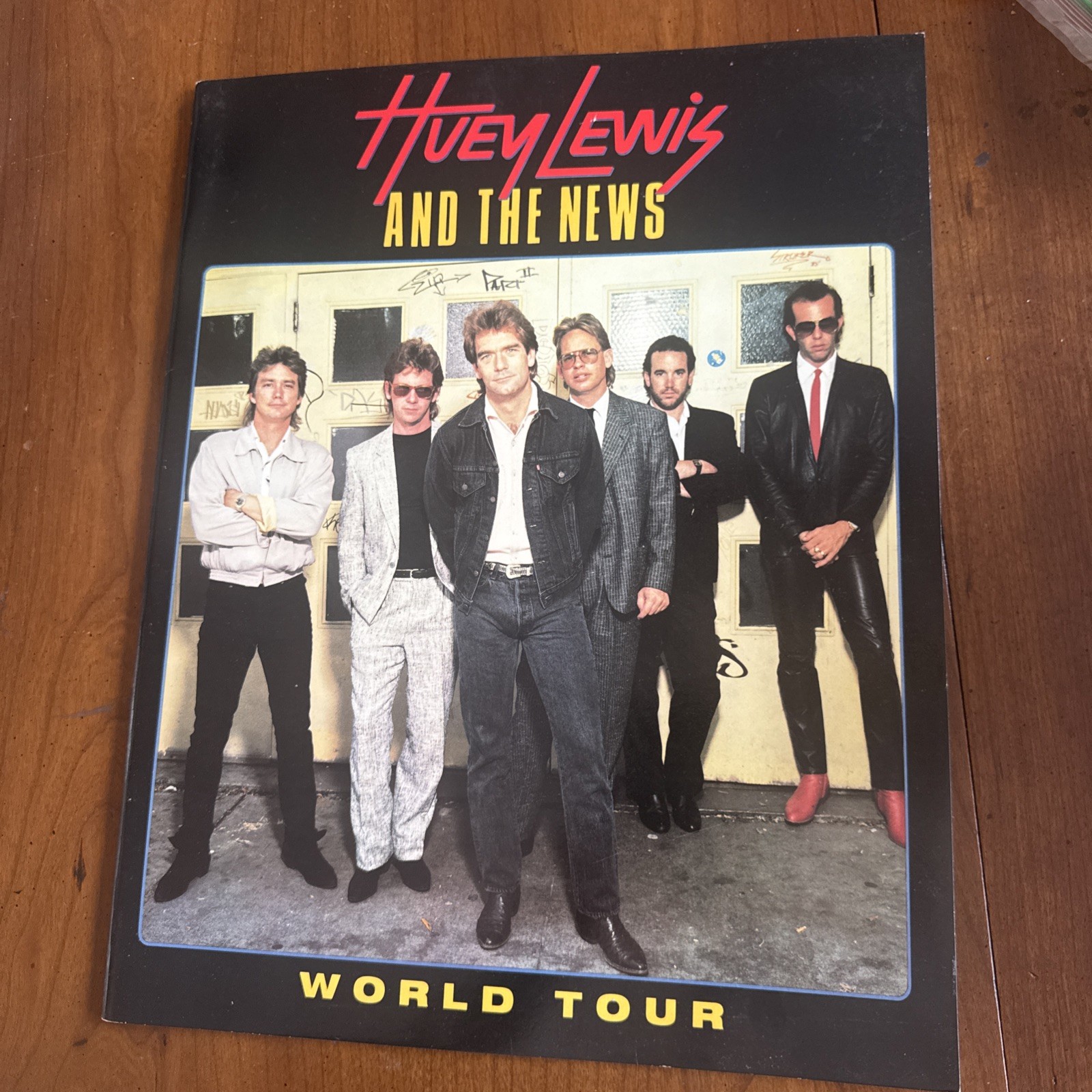 Huey Lewis and the News 1986 World Tour Concert Program