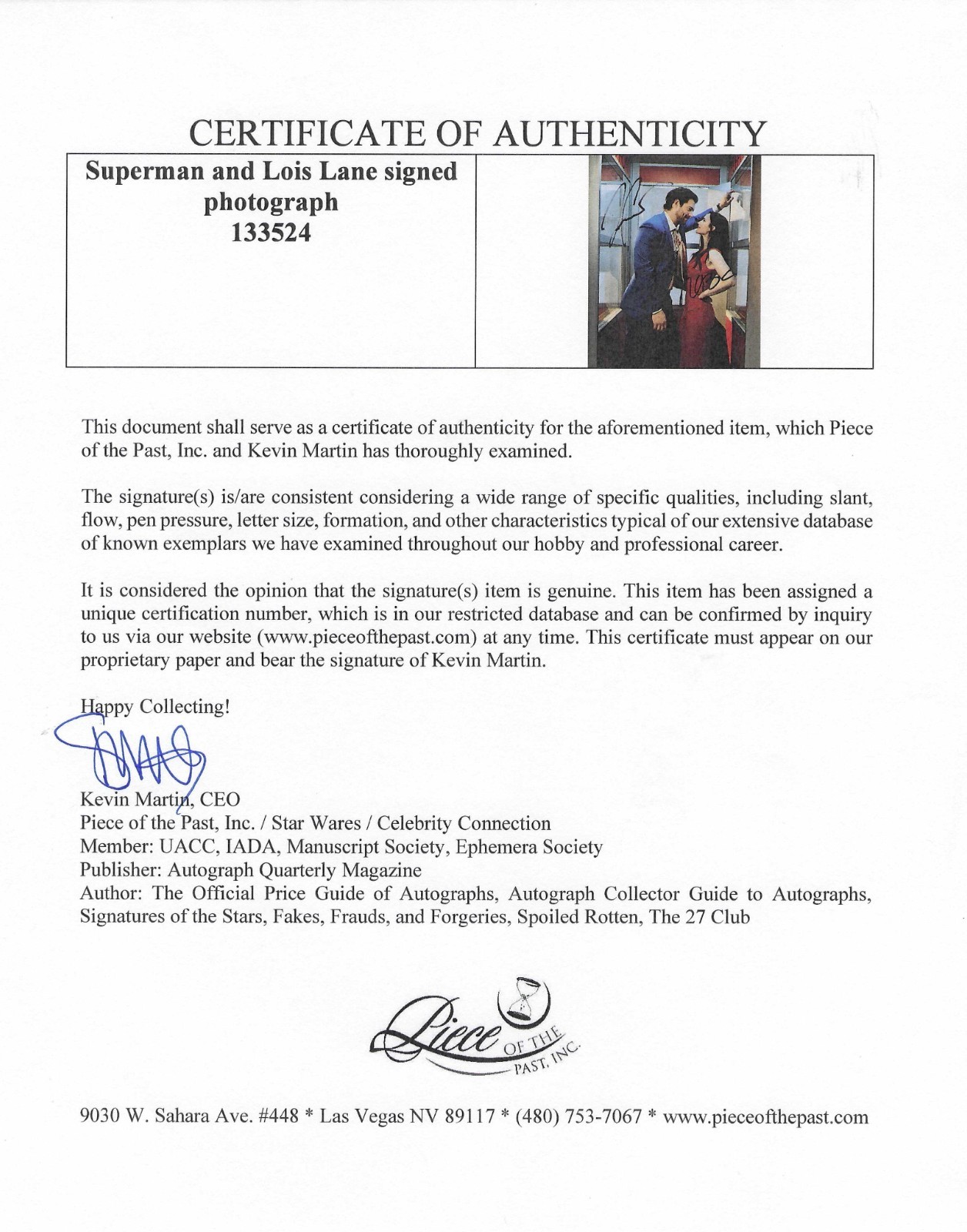 SUPERMAN Signed David Corenswet & Rachel Brosnahan 8×10 with UACC COA