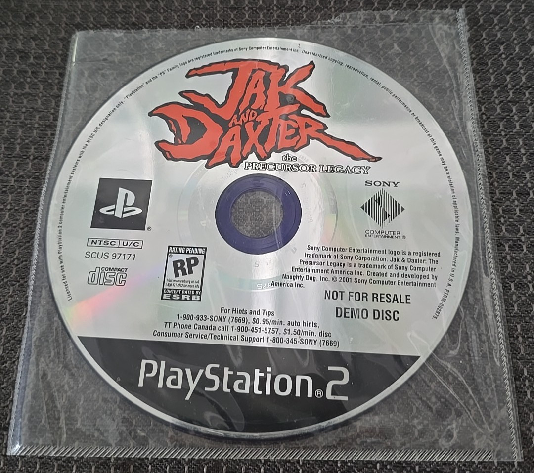 Jak and Daxter The Precursor Legacy PS2 Disc Only Tested Sony PlayStation 2 Demo