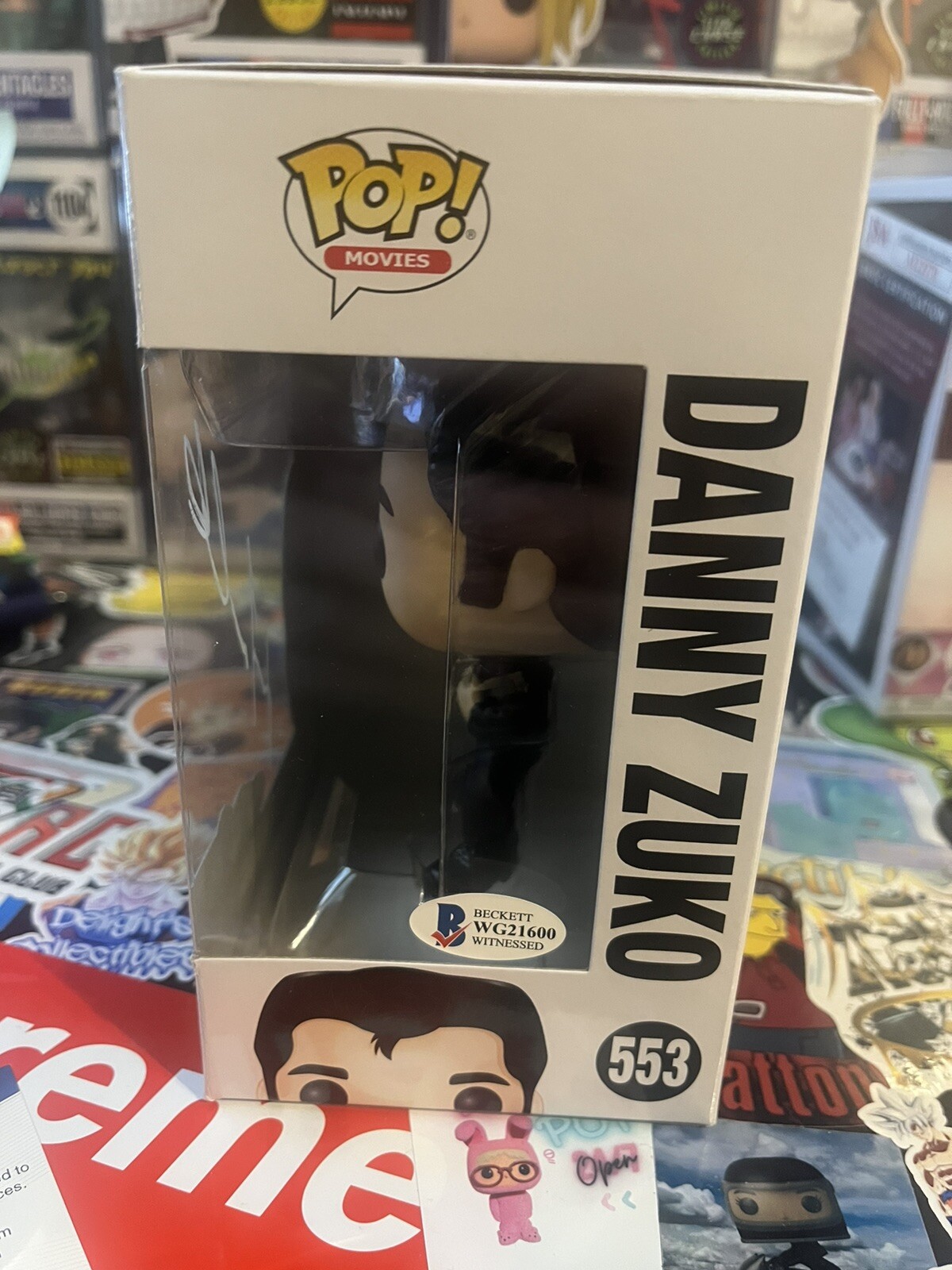 JOHN TRAVOLTA SIGNED GREASE DANNY ZUKO FUNKO POP BAS BECKETT