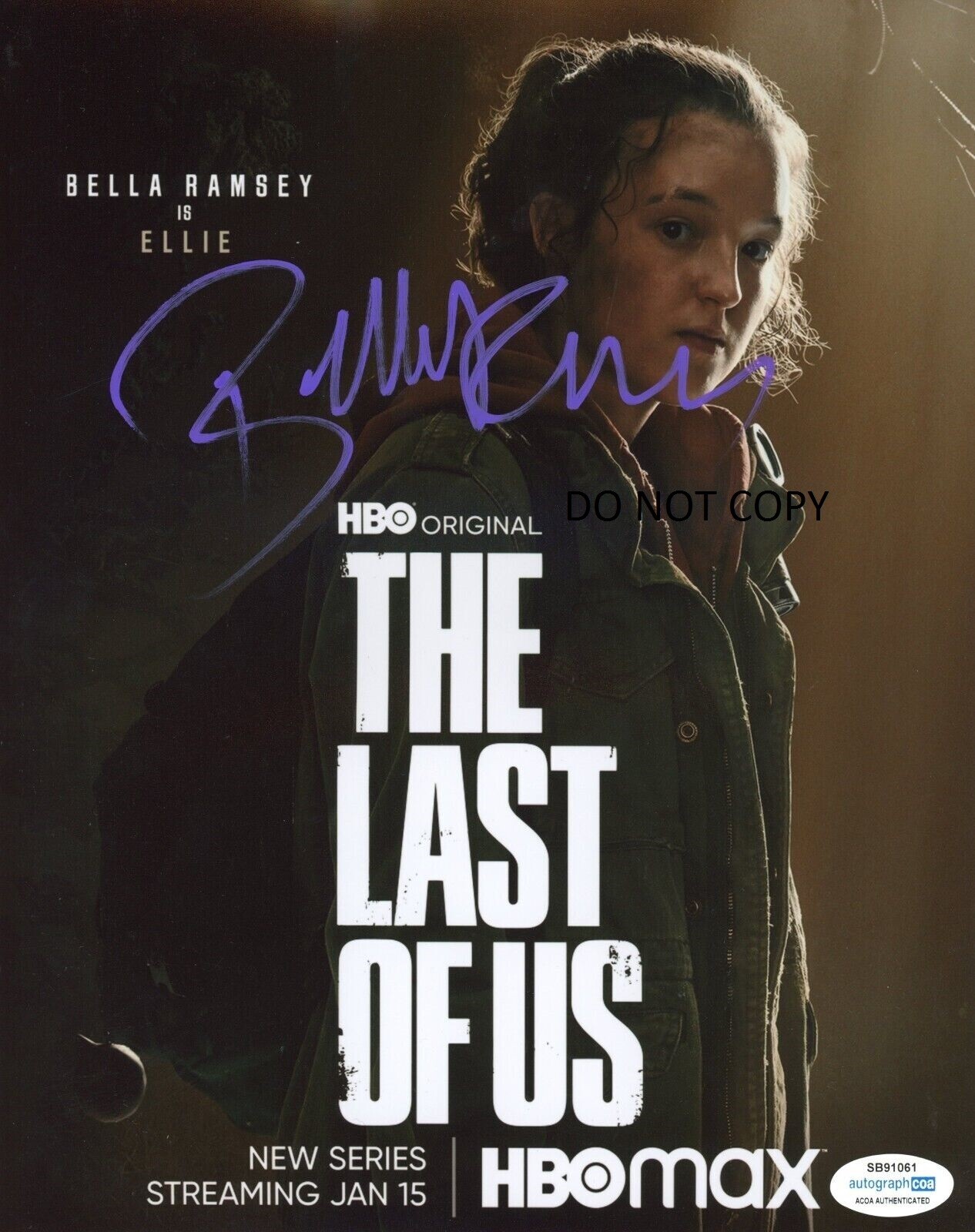BELLA RAMSEY – THE LAST OF US Autographed Signed 8×10 Reprint Photo !!