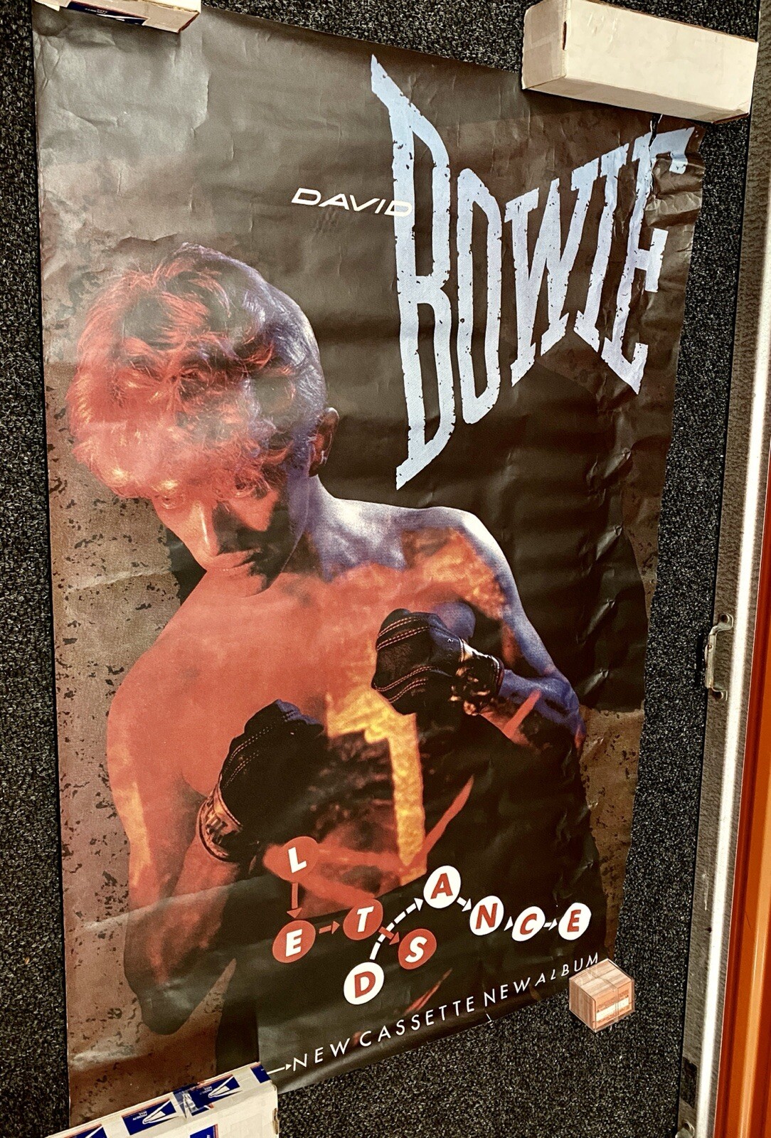 DAVID BOWIE – LETS DANCE – HUGE POSTER – 1983 – EMI America Records
