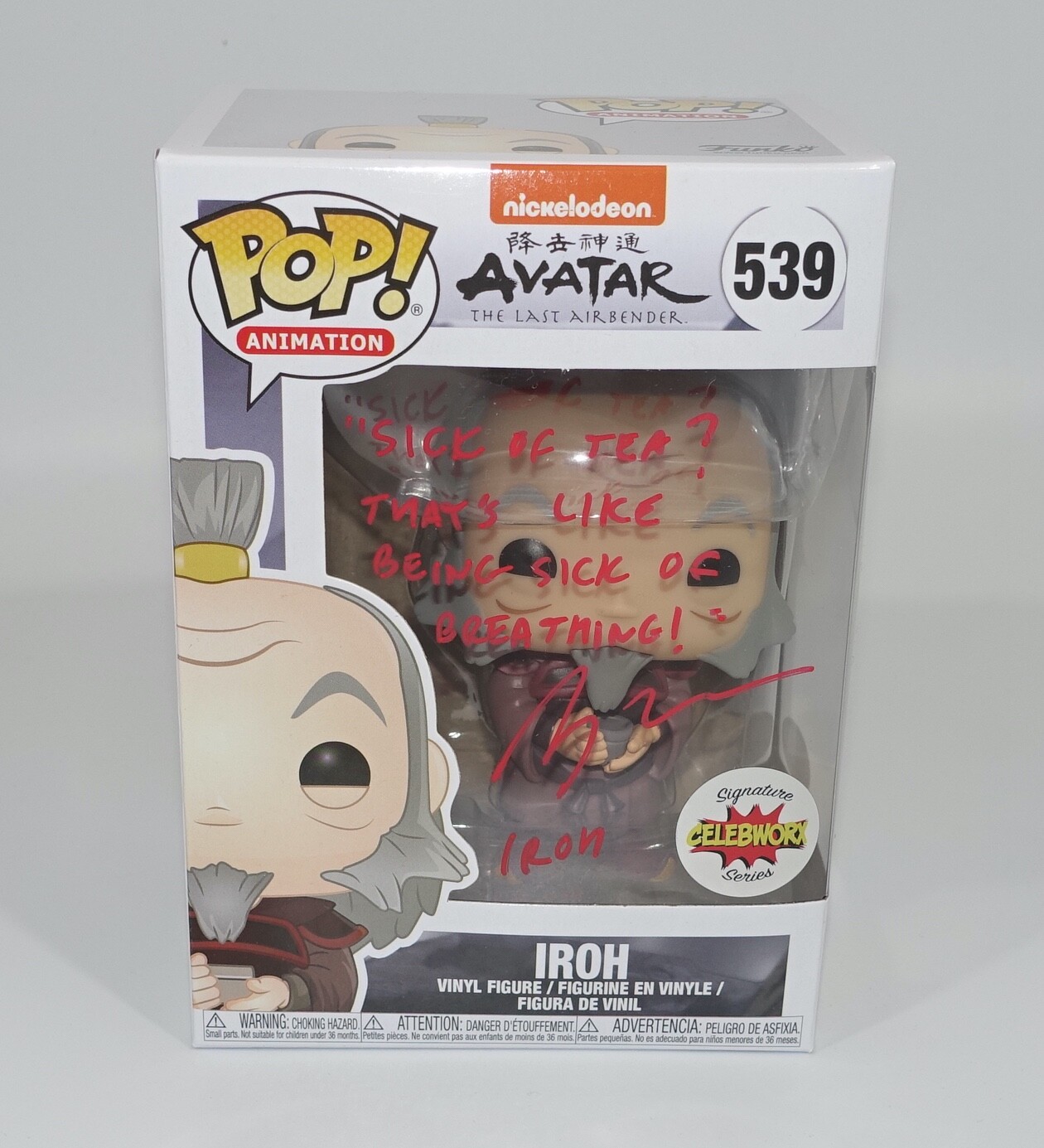 GREG BALDWIN Signed AVATAR THE LAST AIRBENDER FUNKO POP Vinyl JSA COA