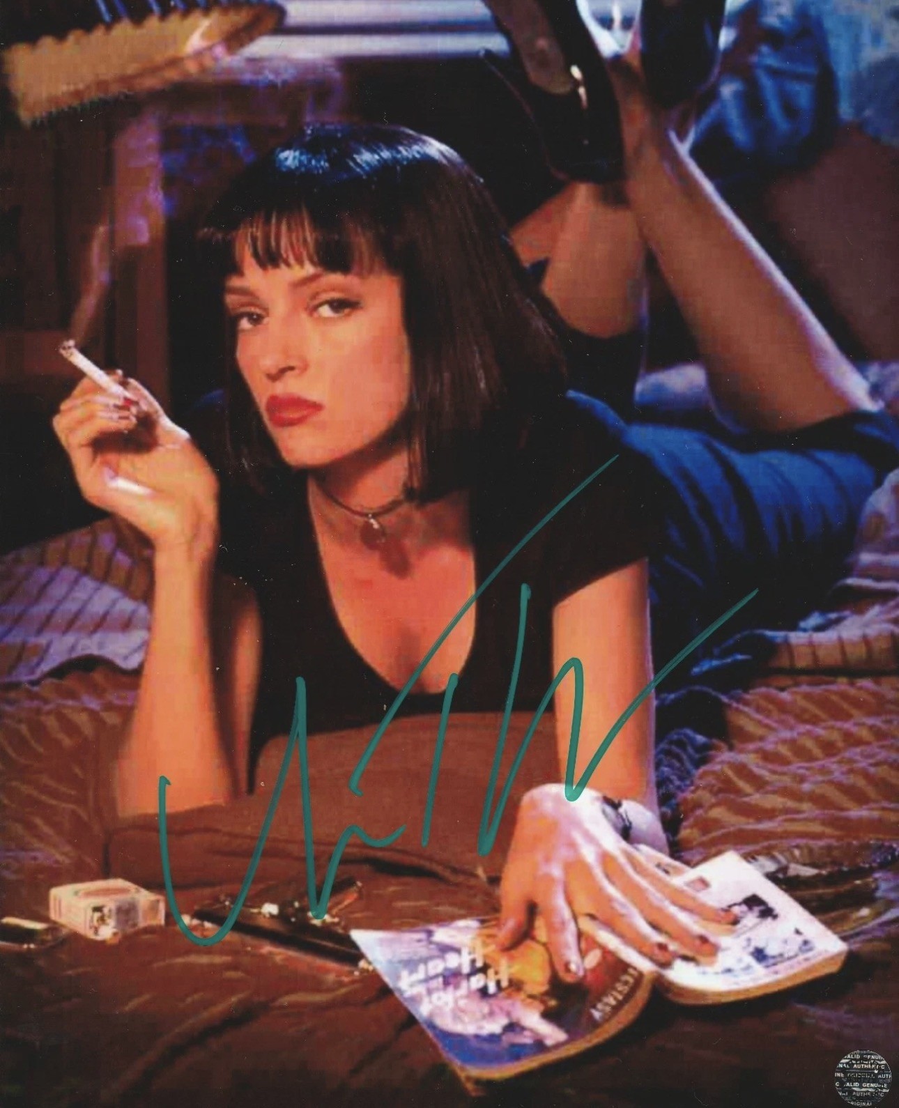 Pulp Fiction Signed Autographed Rare 8×10 Photo with COA/Hologram Uma Thurman