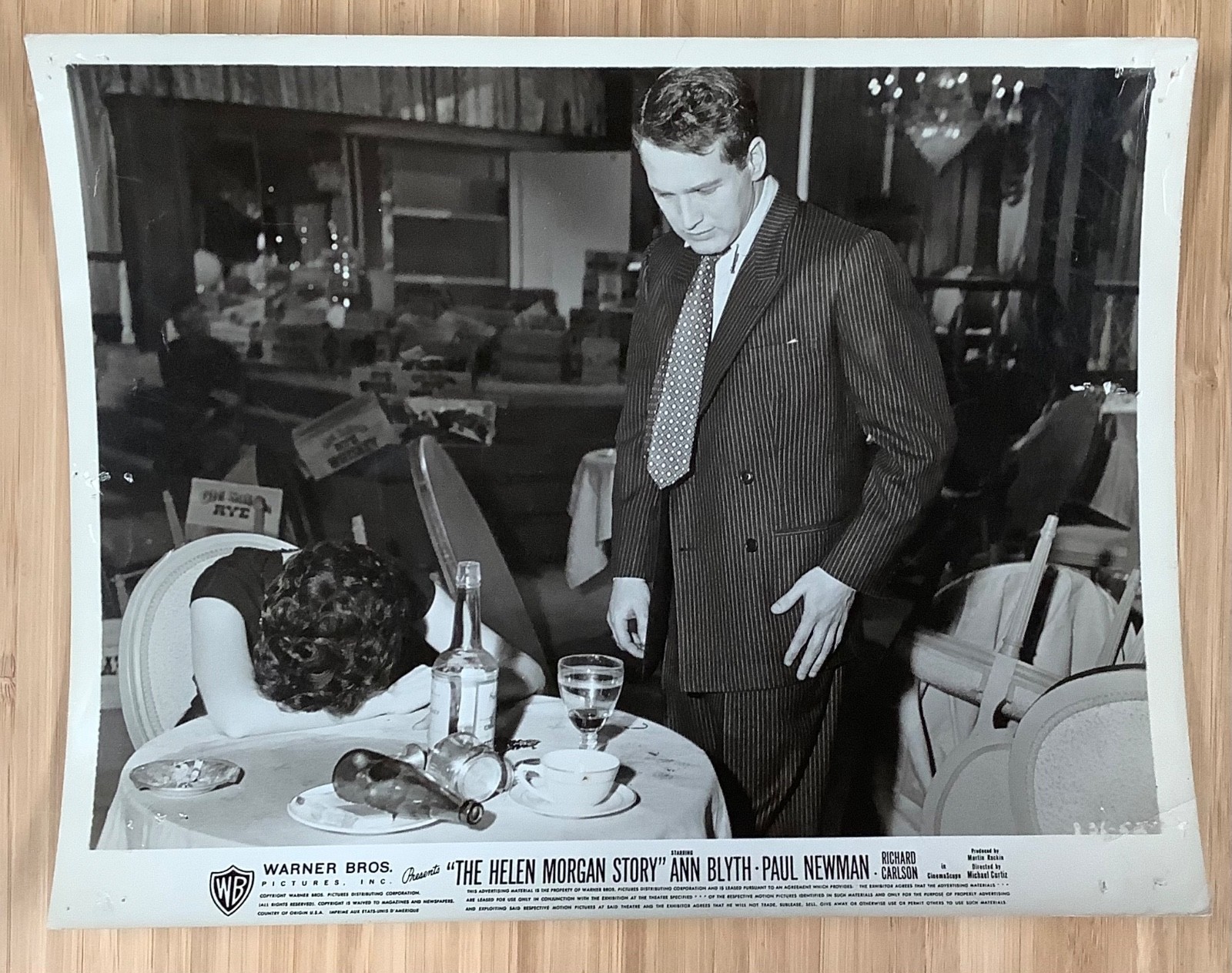 3 The Helen Morgan Story (1957) original movie still lot Paul Newman/R. Carlson