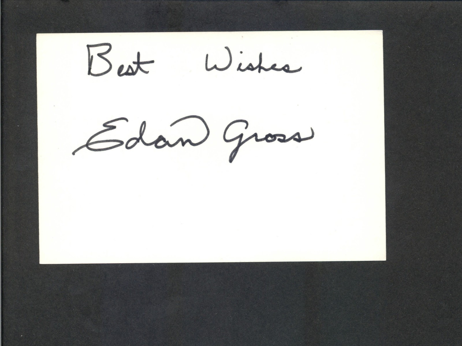 Edan Gross – Signed Autograph Index Card – Child’s Play – Chucky