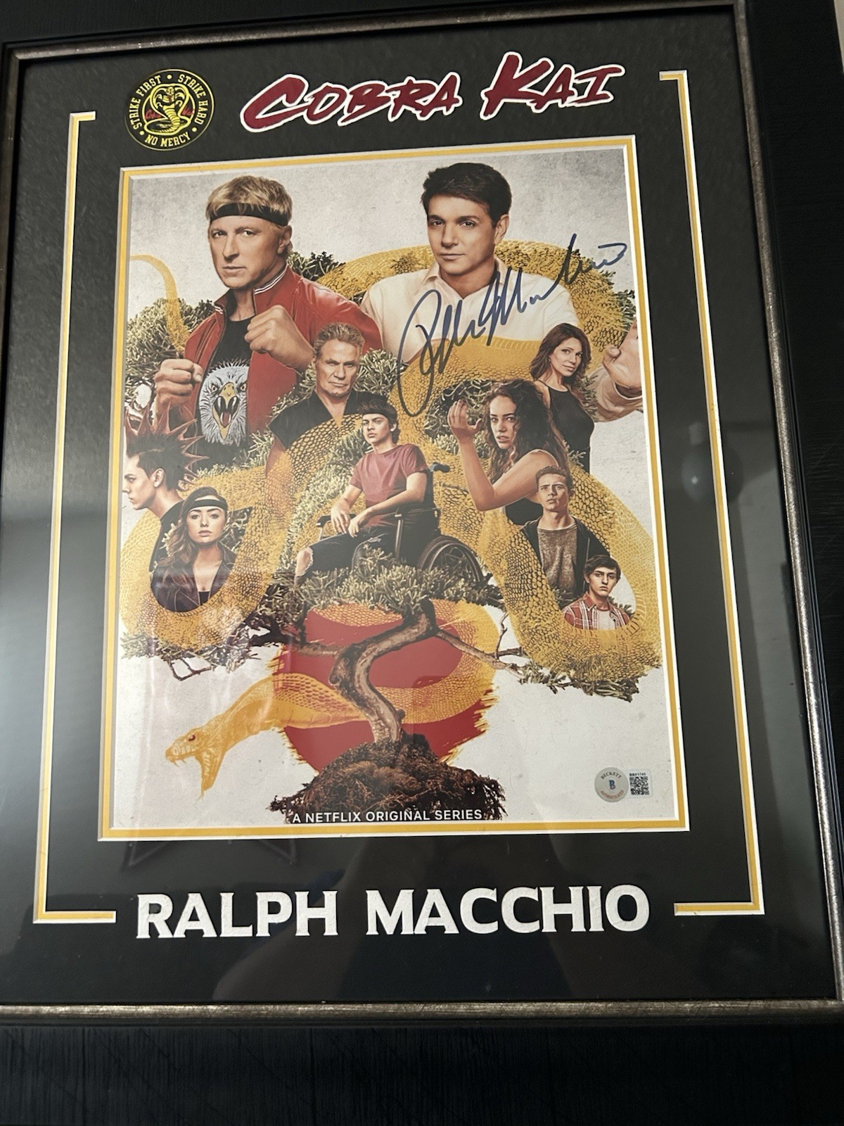 Ralph Macchio Signed Cobra Kai Original Photo, Beckett Authentication