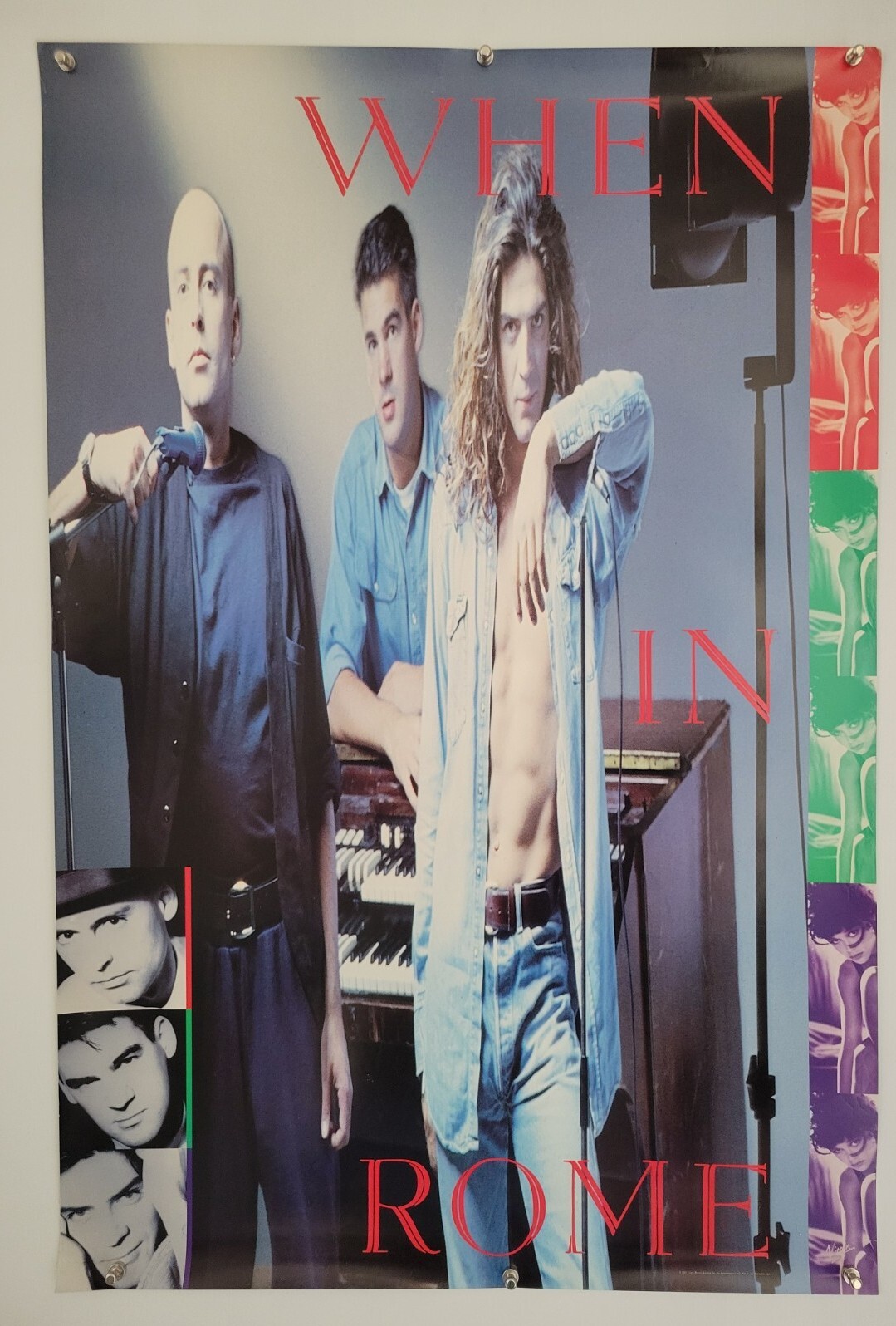 When in Rome Heaven Knows Poster Original 1988 Pop Rock Music Virgin Promo 24×36