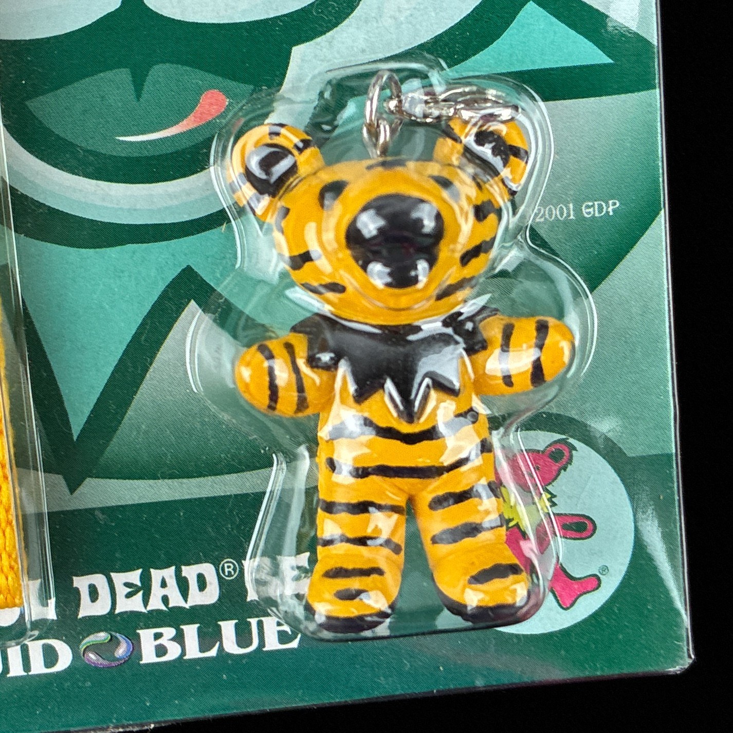 Liquid Blue Grateful Dead Dancing Bear Cell Phone Strap Keychain Figure Japan V1
