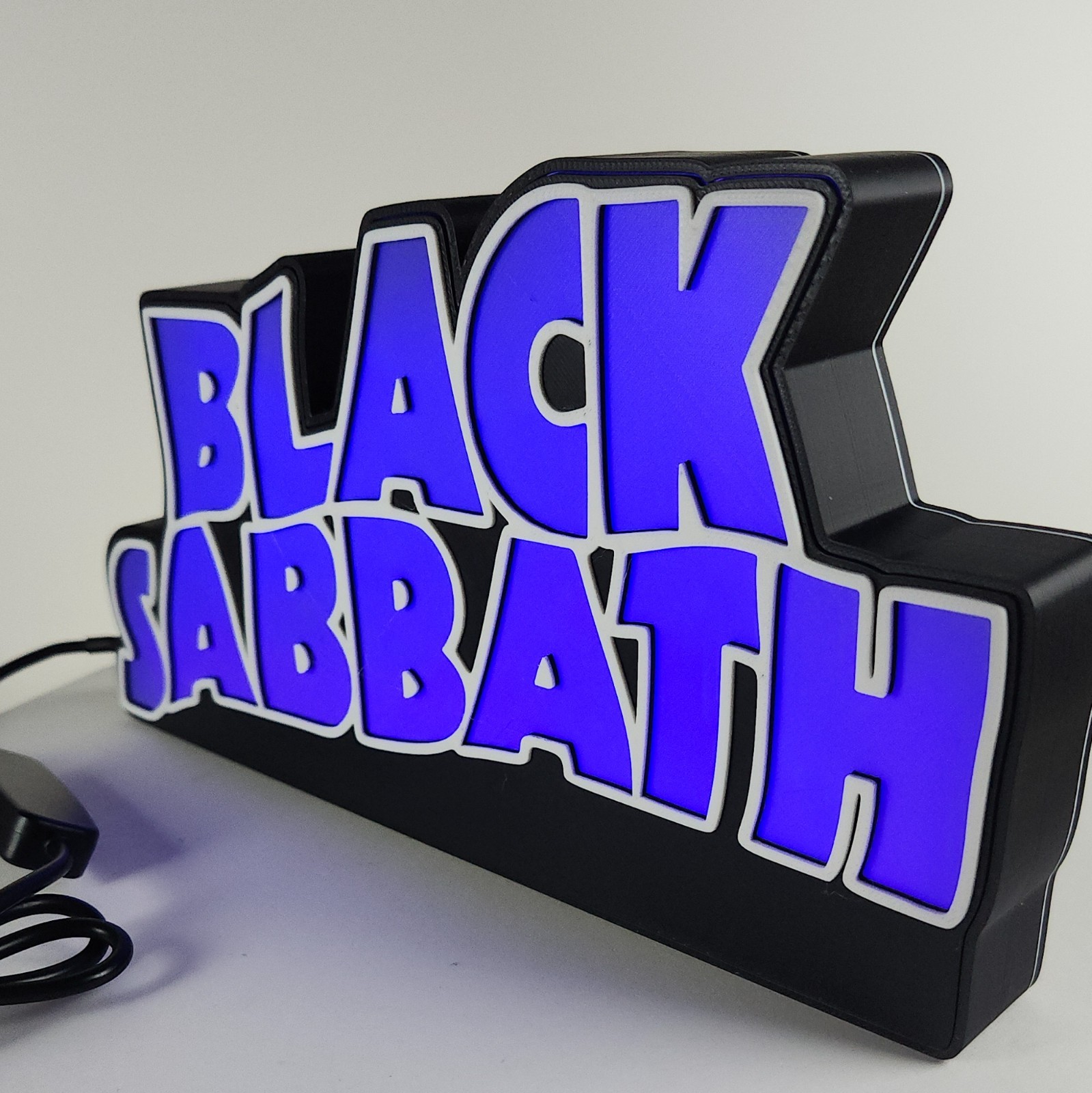 Black Sabbath 3D Lightbox | LED lights and controller | Rock out with Ozzy!