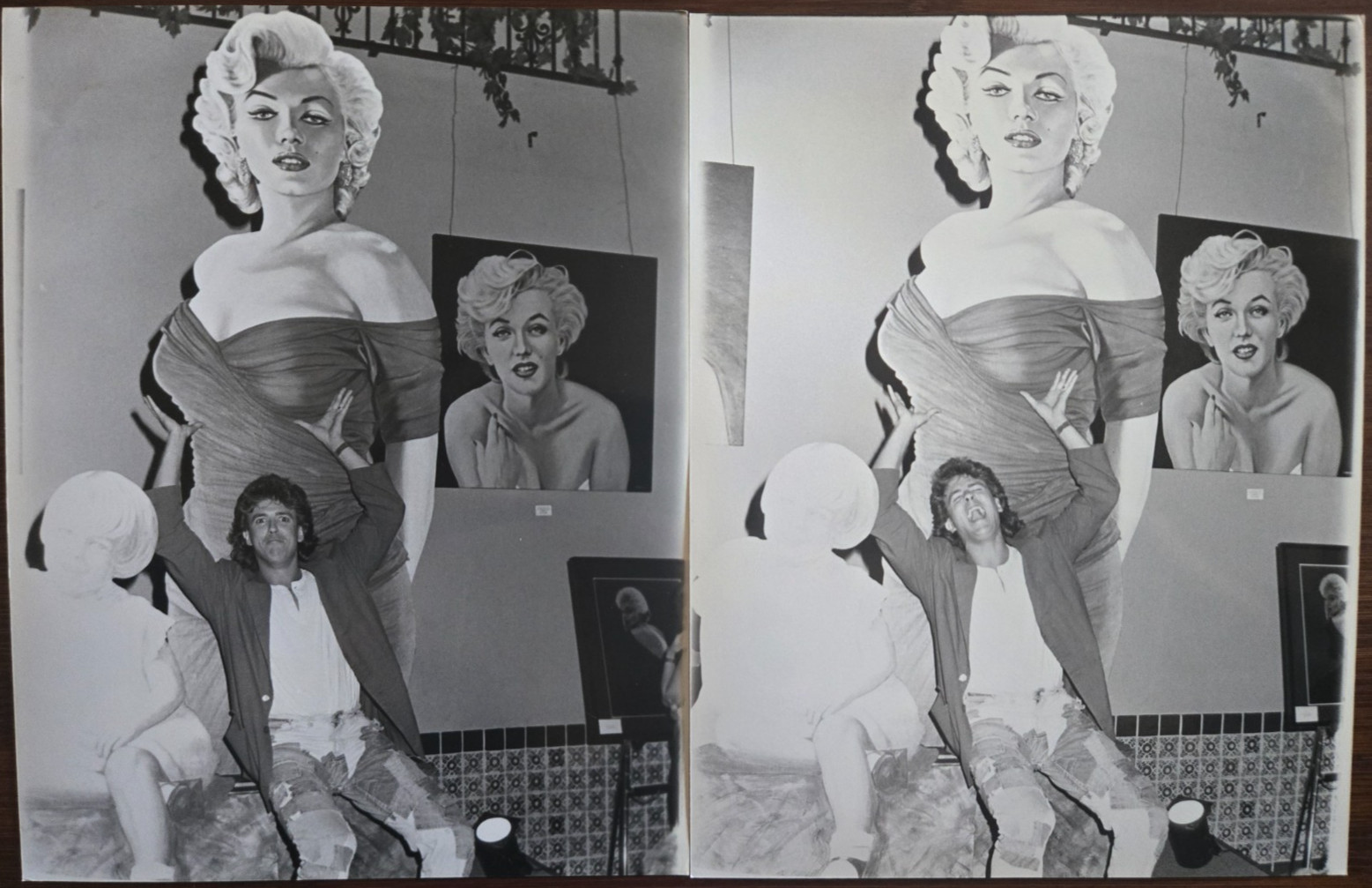 Scott Valentine (Family Ties) Lot of 2 1987 7×9 Press Photos