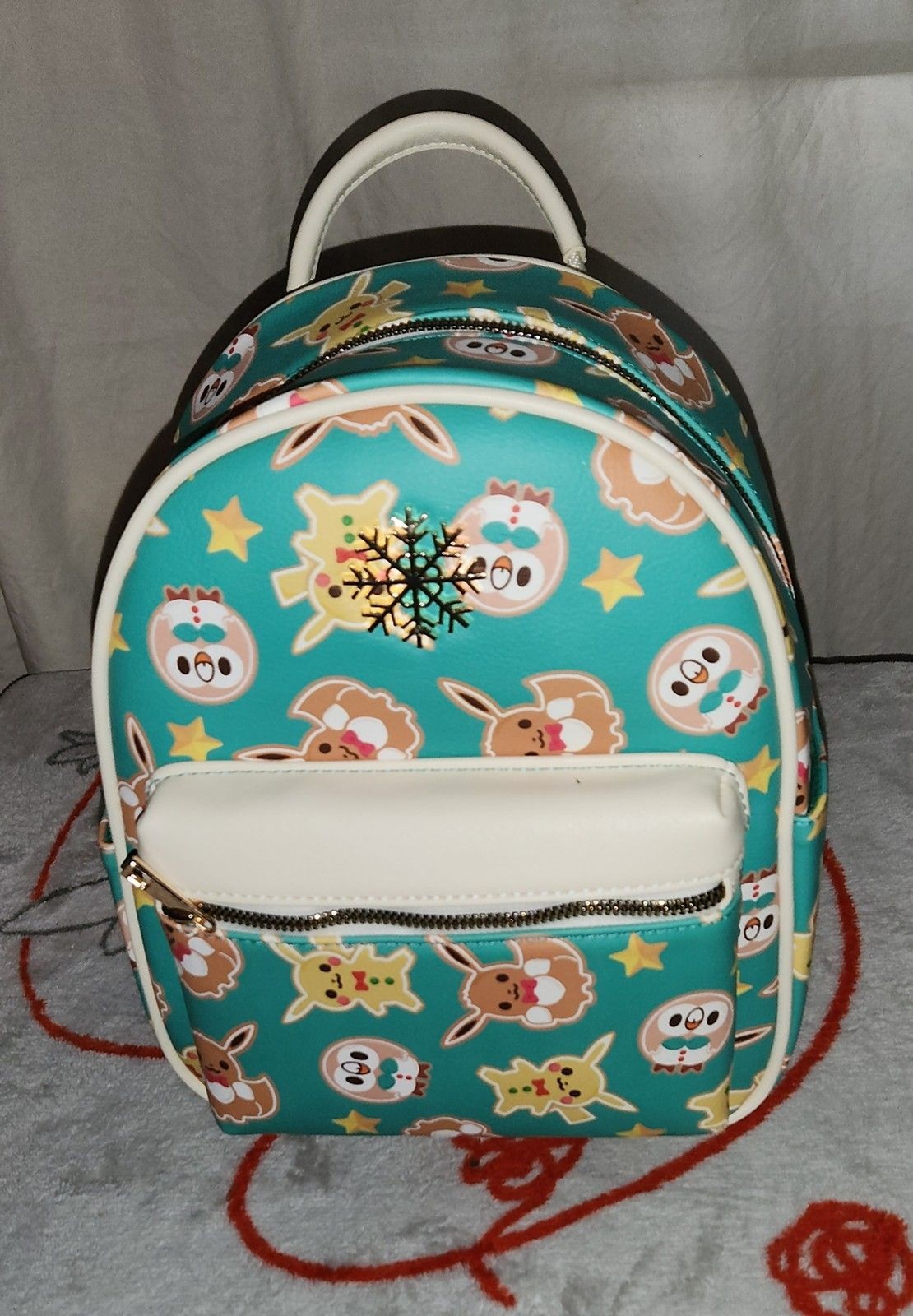 Pokémon Gingerbread Pikachu, Eevee & Rowlet Mini Backpack