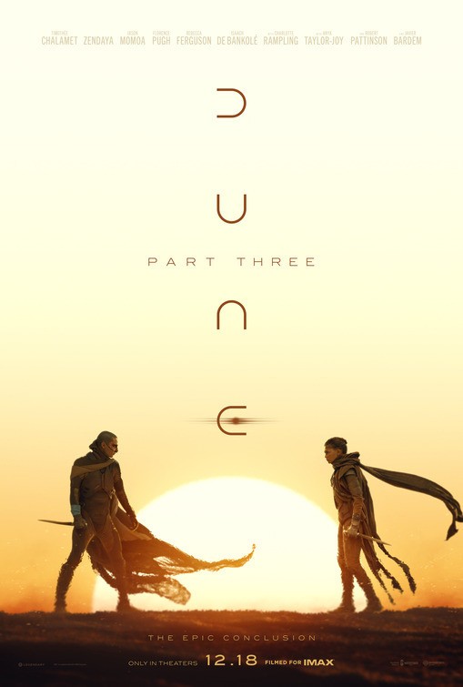 Dune Part 3 – Original Movie Poster D/S 27×40 2026 Advance