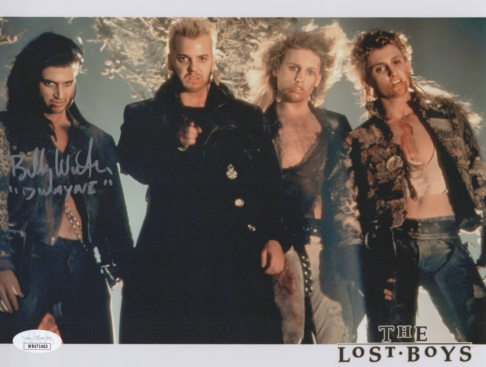 BILLY WIRTH Hand Signed THE LOST BOYS 8×10 Photo DWAYNE Autograph JSA COA CERT
