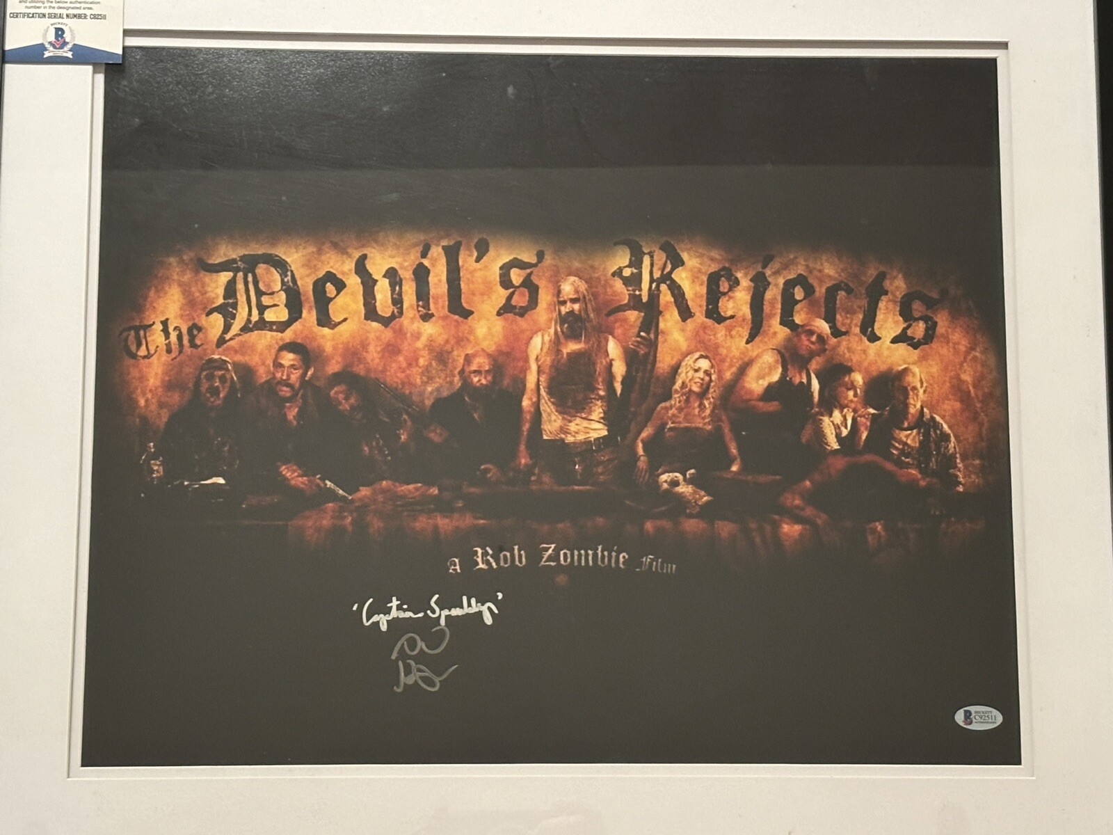 Captain Spaulding Sid Haig Signed 16×20 House Of 1000 Corpses Devil’s Rejects 🤡