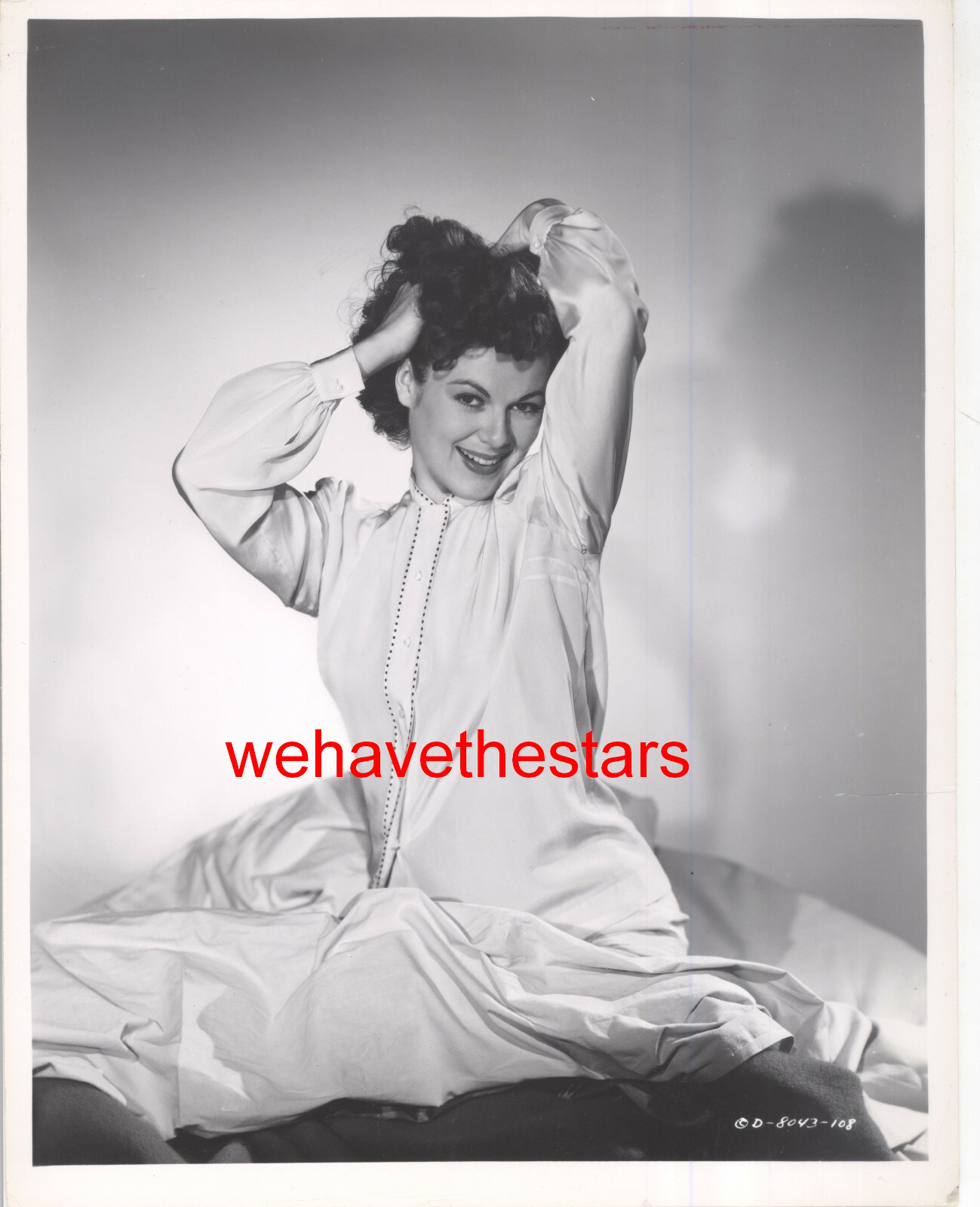 VINTAGE Barbara Hale SEXY NEGLIGEE PINUP ’51 Publicity Portrait by COBURN